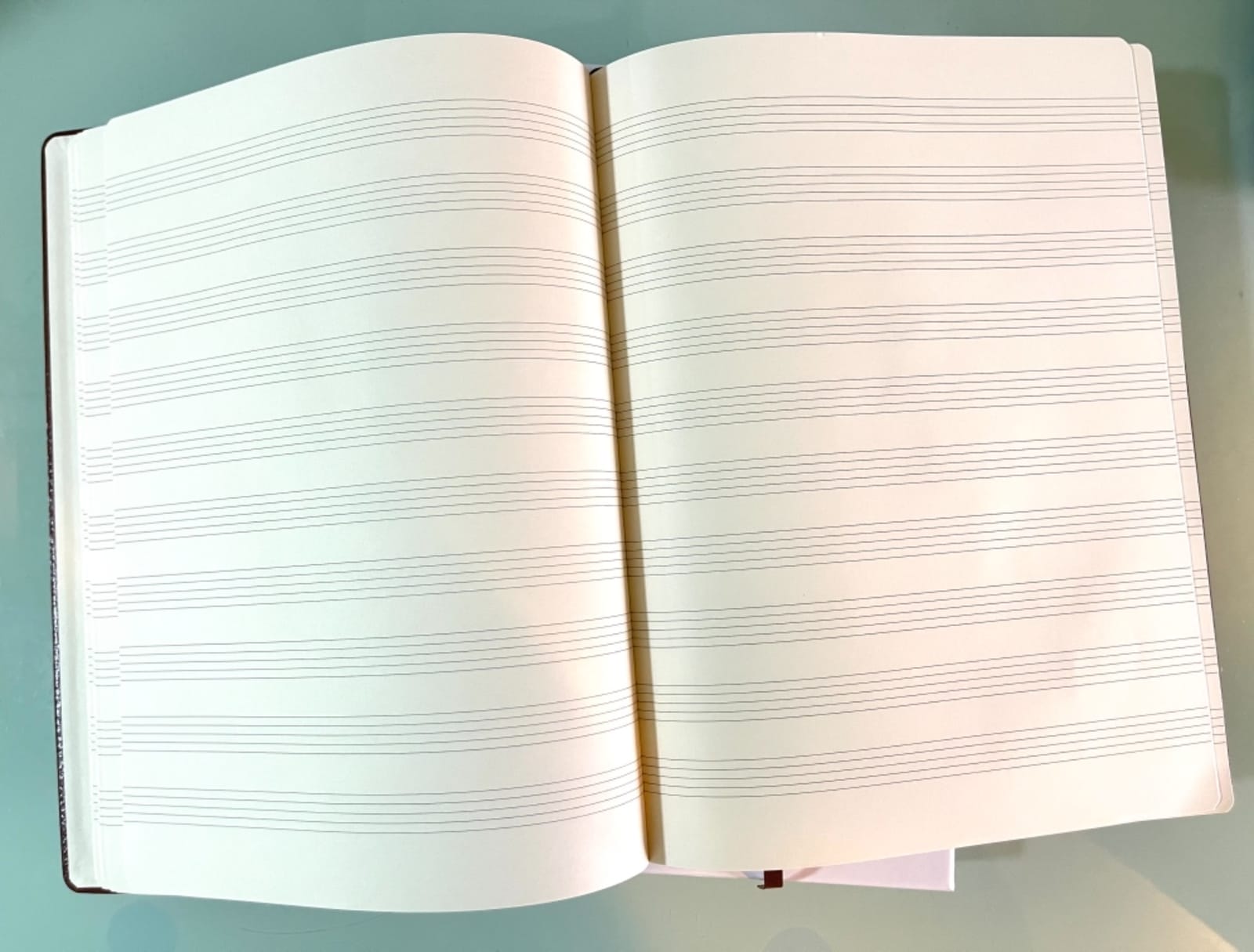 BEECHMORE BOOKS A4 Music Manuscript Paper Notebook A4 120 GSM with Gift Box | Music Book with 10 Staves per Page, Vegan Leather Hardcover, Blank Sheet Music Composition Book for Songwriters & Musicians customer photo 2