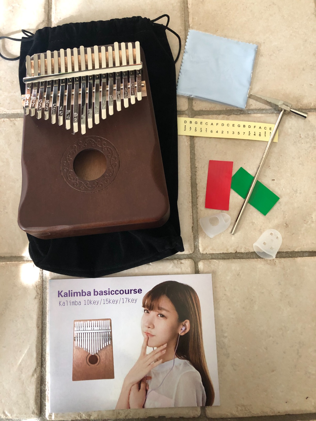 Kalimba Thumb Piano 17 Keys Finger Piano with Instruction | Solid Wood Thumb Piano for Beginners Adults, Portable Finger Piano with Instruction - I deal Musical Gift for Relaxation customer photo 2