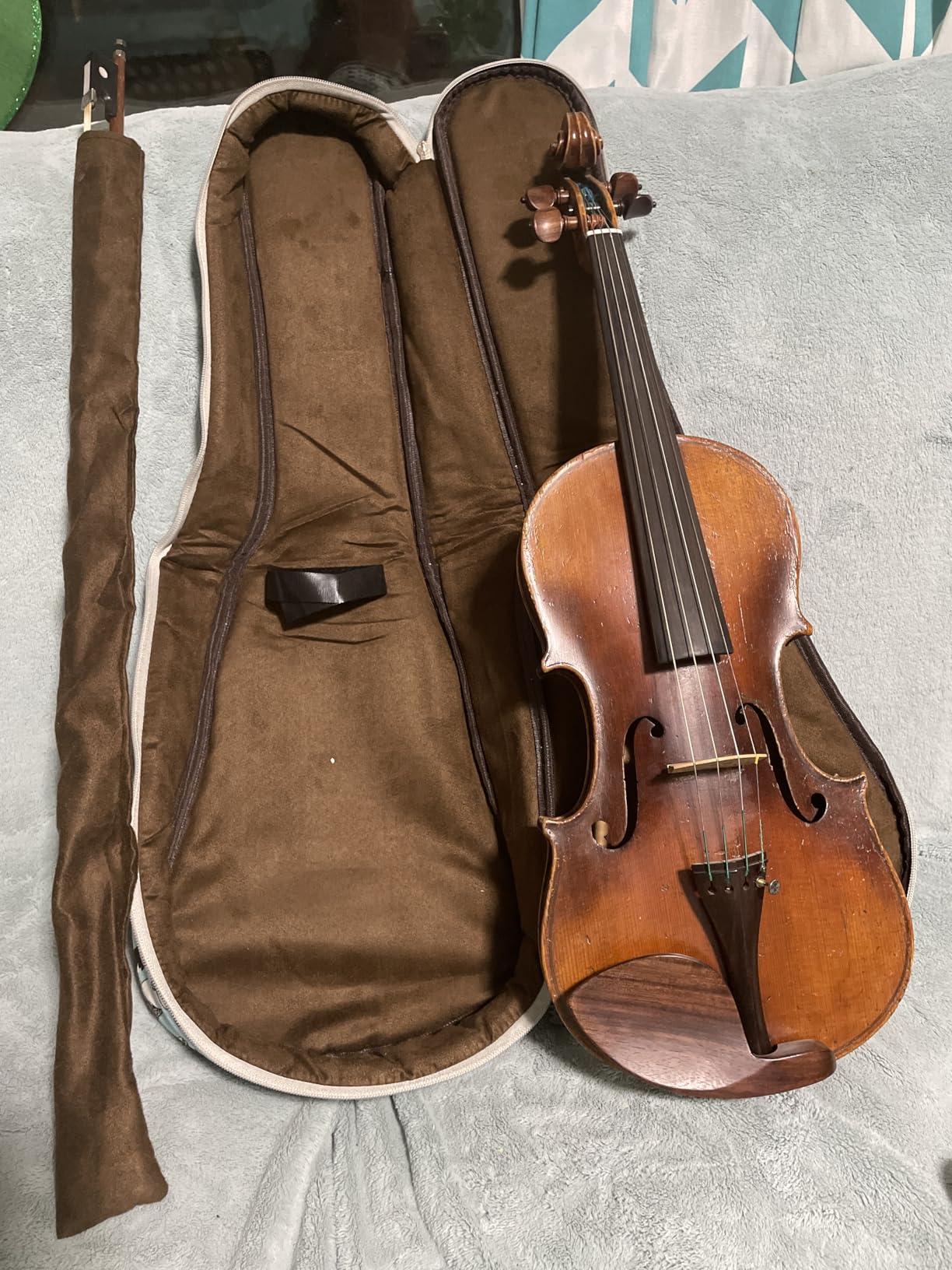MUSIC FIRST Original Design 15mm Padded Cartoon Panda Violin Bag, 1/4 1/2 Soft Violin Case, Violin Travel Bag, Violin Backpack (Max bow length 62cm) customer photo 2