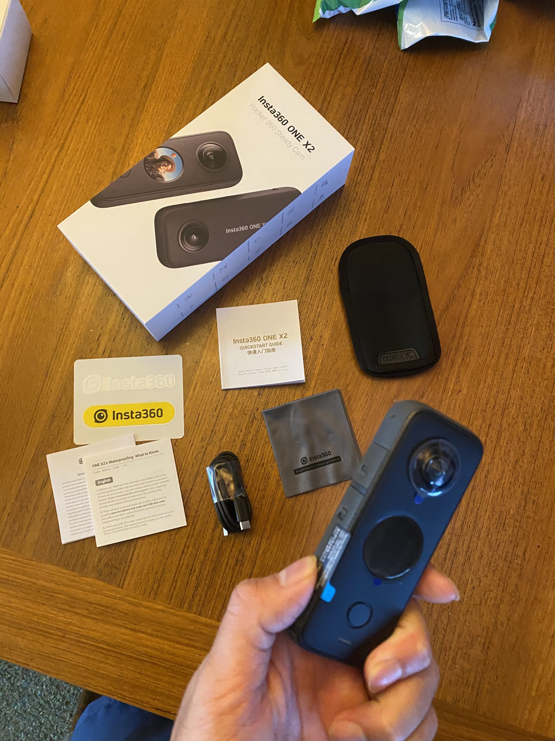 Insta360 ONE X2 360 Degree Waterproof Action Camera, 5.7K 360, Stabilization, Touch Screen, AI Editing, Live Streaming, Webcam, Voice Control customer photo 1