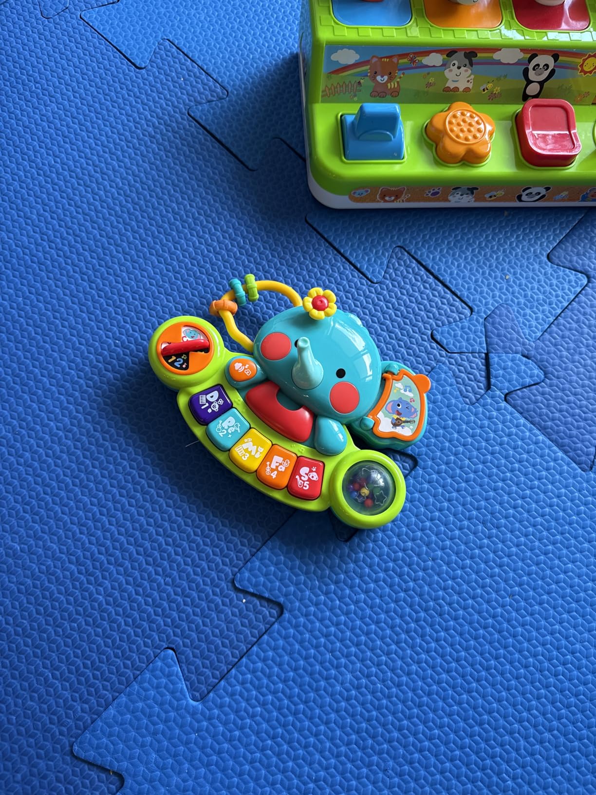 Baby Piano Toys 6-12 Months, Elephant Piano Keyboard Newborn & Infant Toys | Light Up Musical Toddler Toys for 1 Year Old Boy Girl customer photo 1