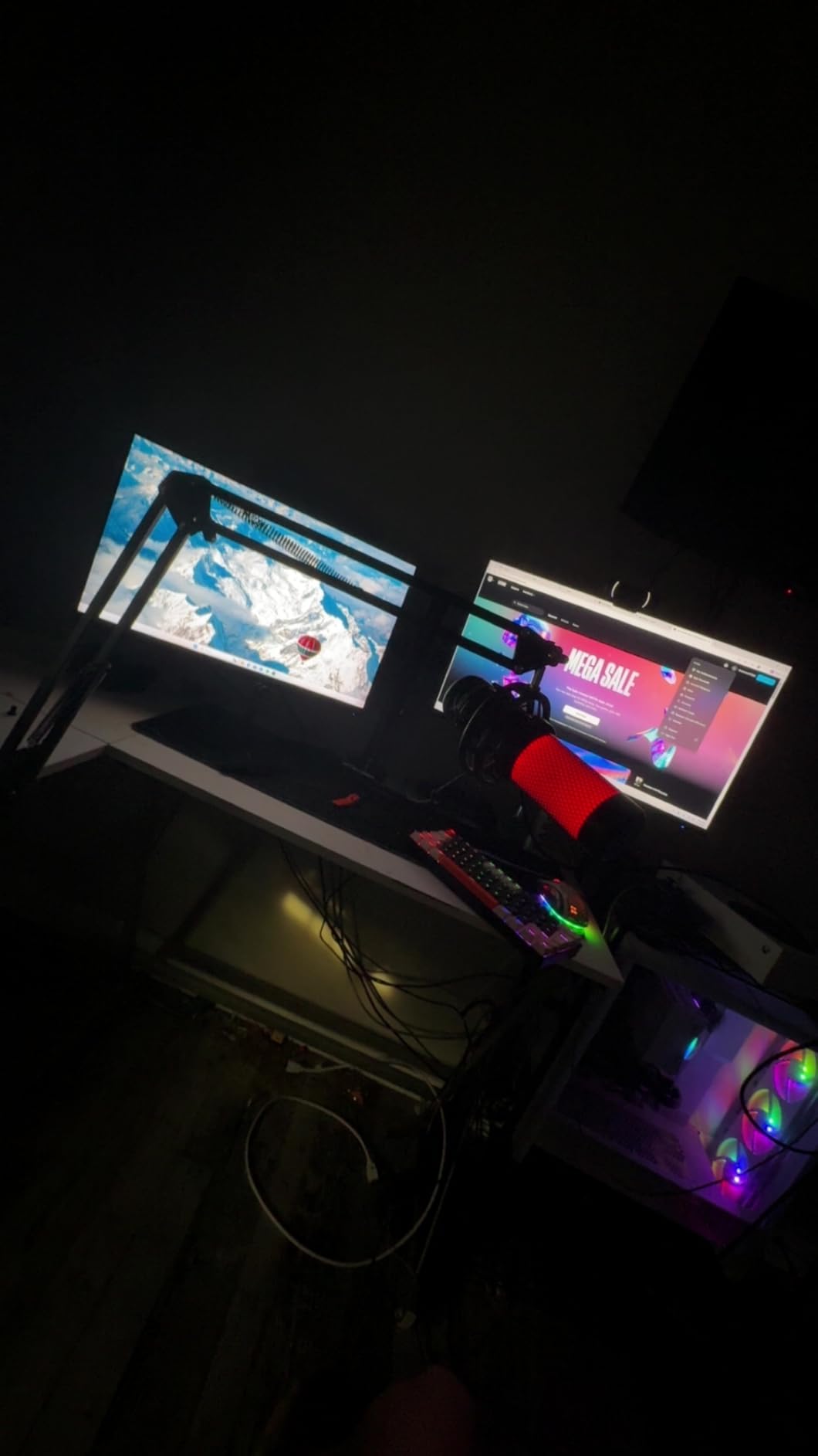 QuadCast Boom Arm, Mic Arm for Blue Yeti HyperX QuadCast SoloCast Fifine AM8 and Most Microphone, Mic Stand Desk with 3/8 to 5/8 Adapter by SUNMON customer photo 2