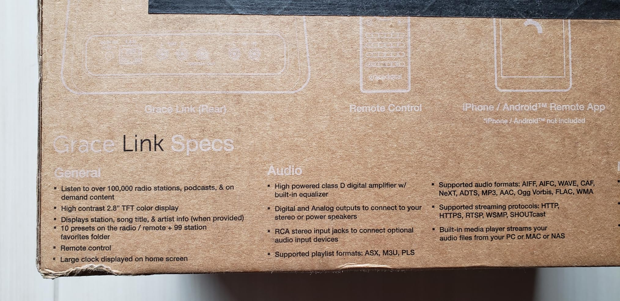Grace Link Internet Radio Tuner + SiriusXM, Pandora, Spotify Connect, with Chromecast Built-in customer photo 1