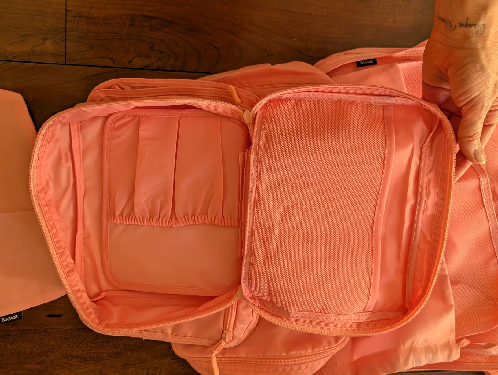BAGAIL 8 Set Packing Cubes Luggage Packing Organizers for Travel Accessories - Cream customer photo 2