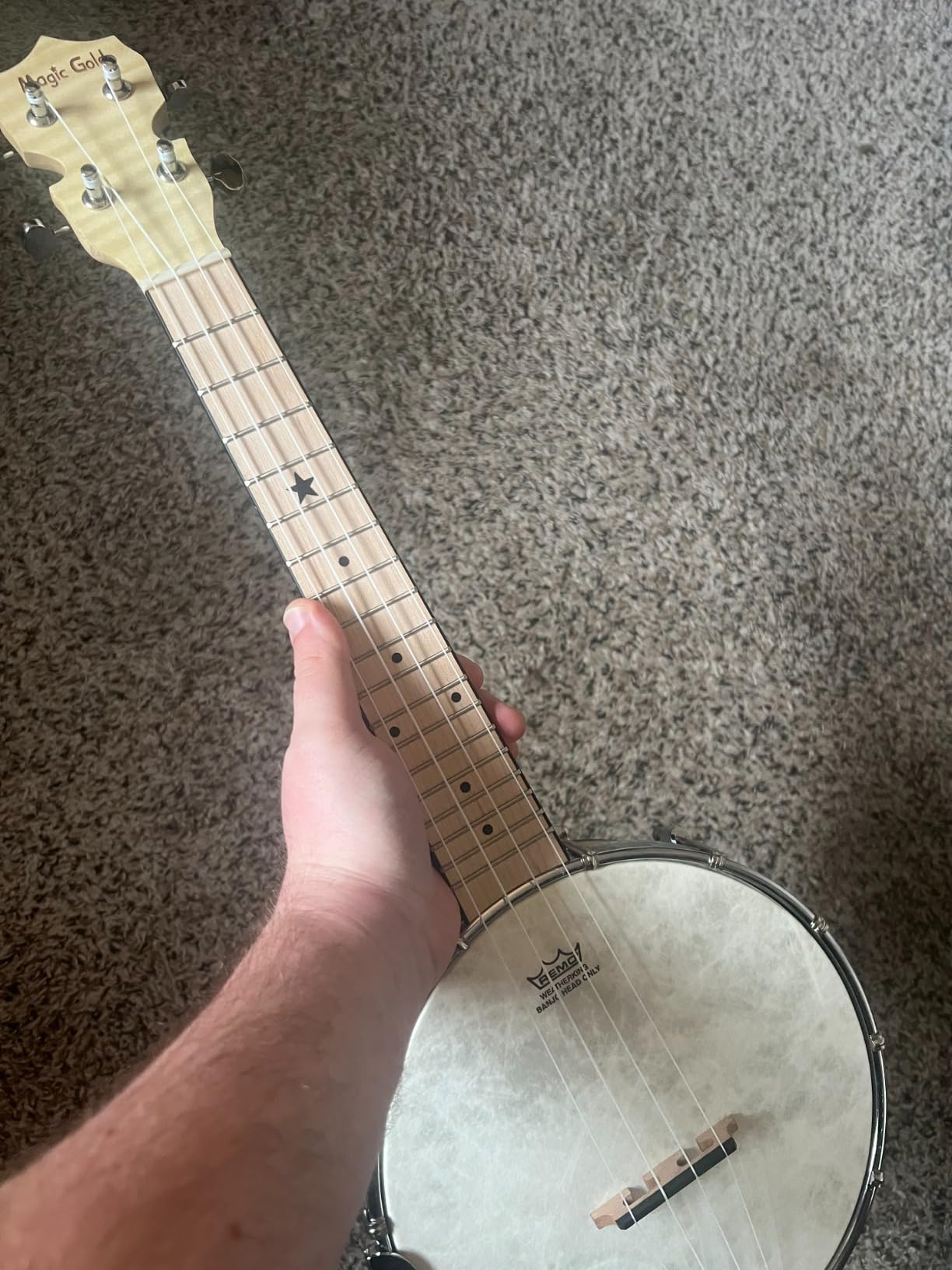 Kmise Tenor Banjolele 4 String Banjo Ukulele 26 inch with Bag, Tuner, Strap, Pickup, Beginner Kit customer photo 1