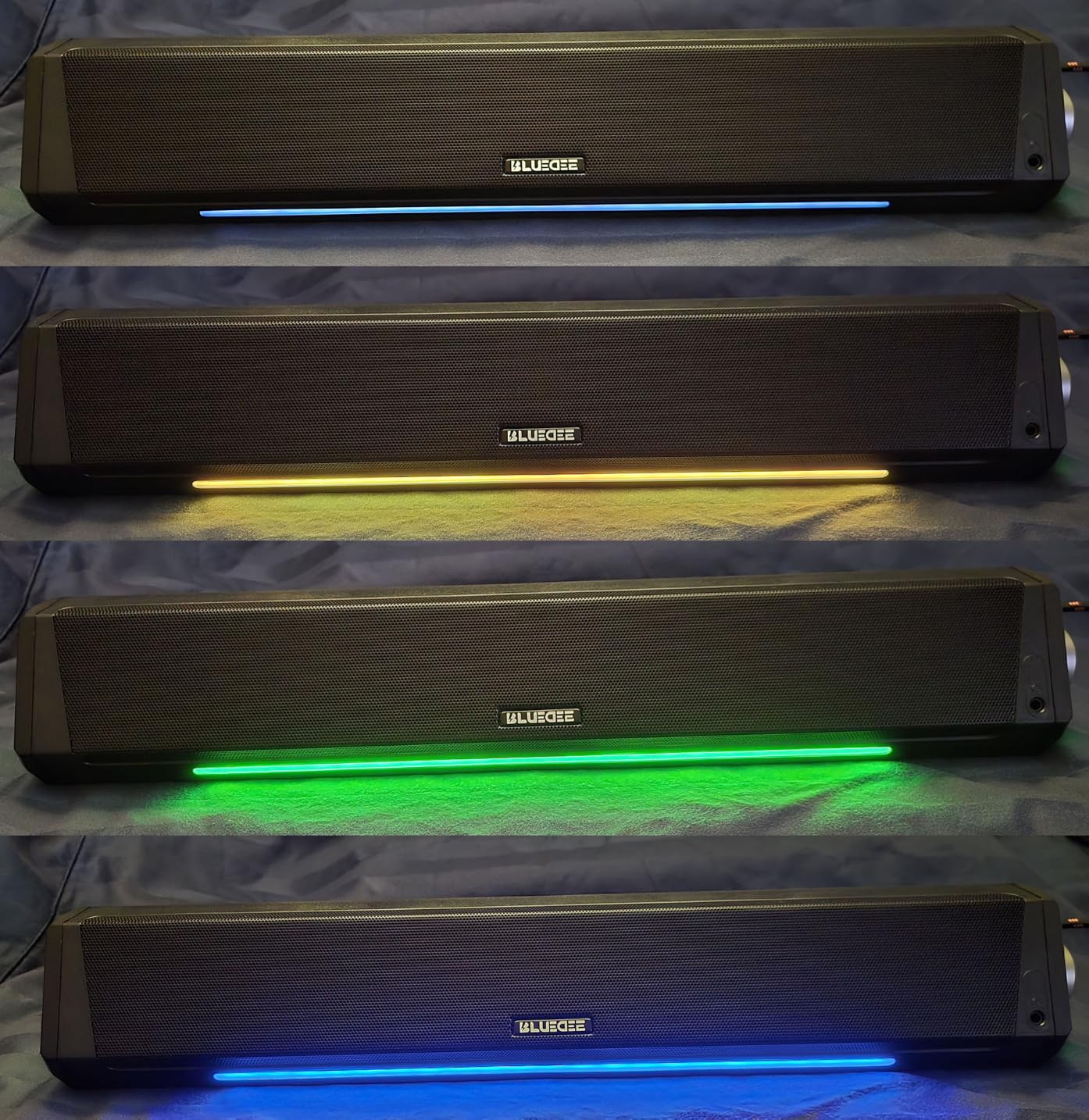 Bluedee Computer Speakers for Desktop PC, Bluetooth AUX Computer Sound Bar | HiFi Stereo PC Speakers for Computer Desktop, PC Soundbar, USB/USB C Powered Gaming Speakers for Monitor, PC, Laptop customer photo 2