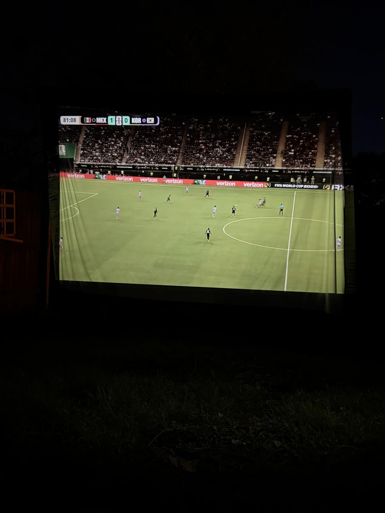 AAJK 150inch Outdoor Projector Screen Anti Crease Portable Movie Screen customer photo 1