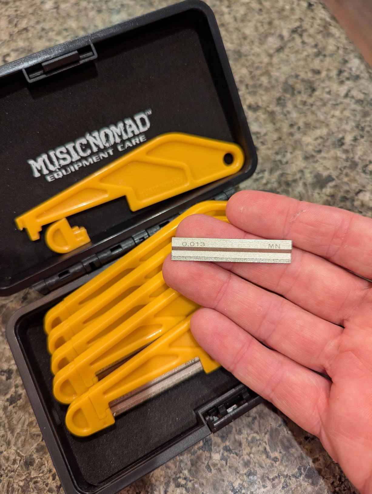 MusicNomad 6 pc. Acoustic Guitar Diamond Nut File Set (MN670) customer photo 1