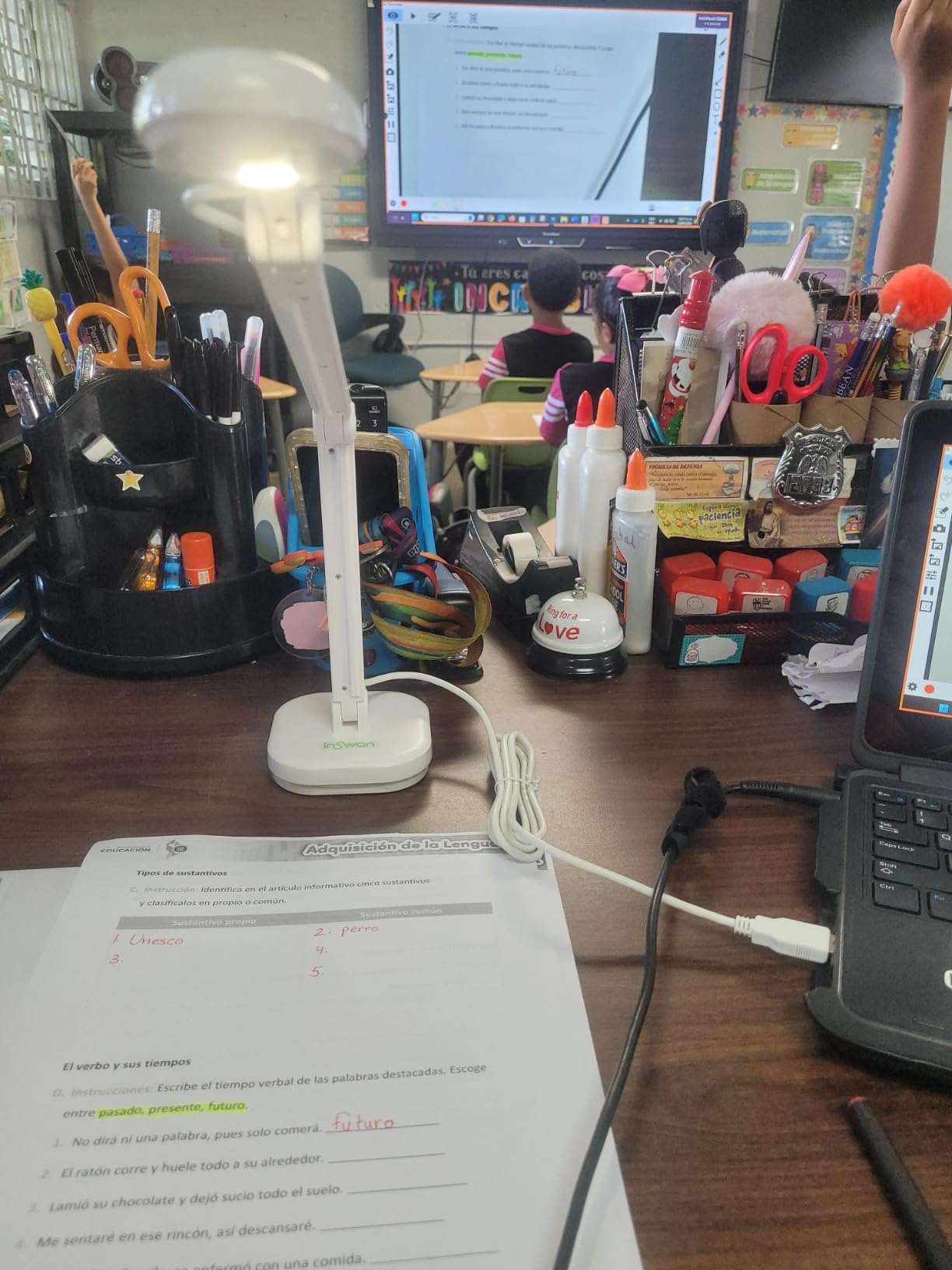 INSWAN INS-2 UHD 4K 13MP Document Camera, Built-in LED, Mic, A3 Capture | Dual Auto-Focus, Plug & Play, Compatible with Mac, Windows, Chromebook, Ideal for large documents, artworks, big classrooms customer photo 2