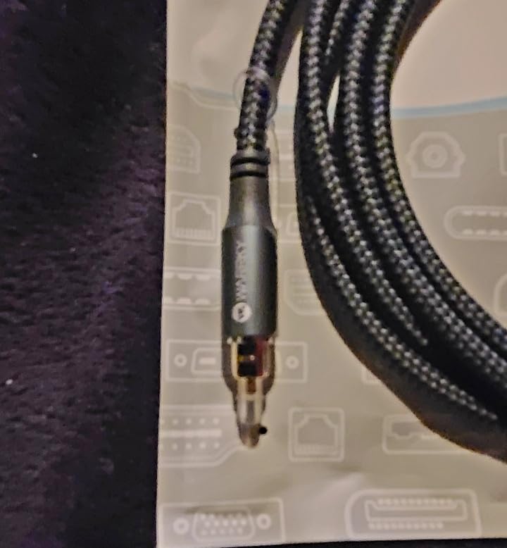 Warrky Optical Audio Cable for Soundbar and TV, 6ft, Gold-Plated, Braided | Fiber Optic Toslink Cable for Soundbar and Home Theater - Japanese Toray Core, Gold-Plated Connectors, Dolby DTS Compatible customer photo 2