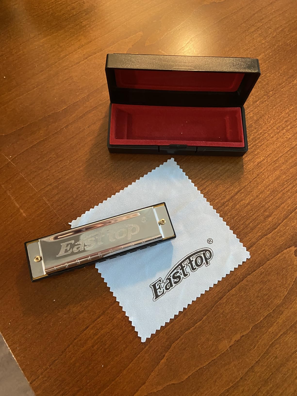 East top Harmonica, C Key Blues Harmonica for Beginners and Adults, Kids and Teenagers,10 Holes Mouth Organ For Students as Gift customer photo 1