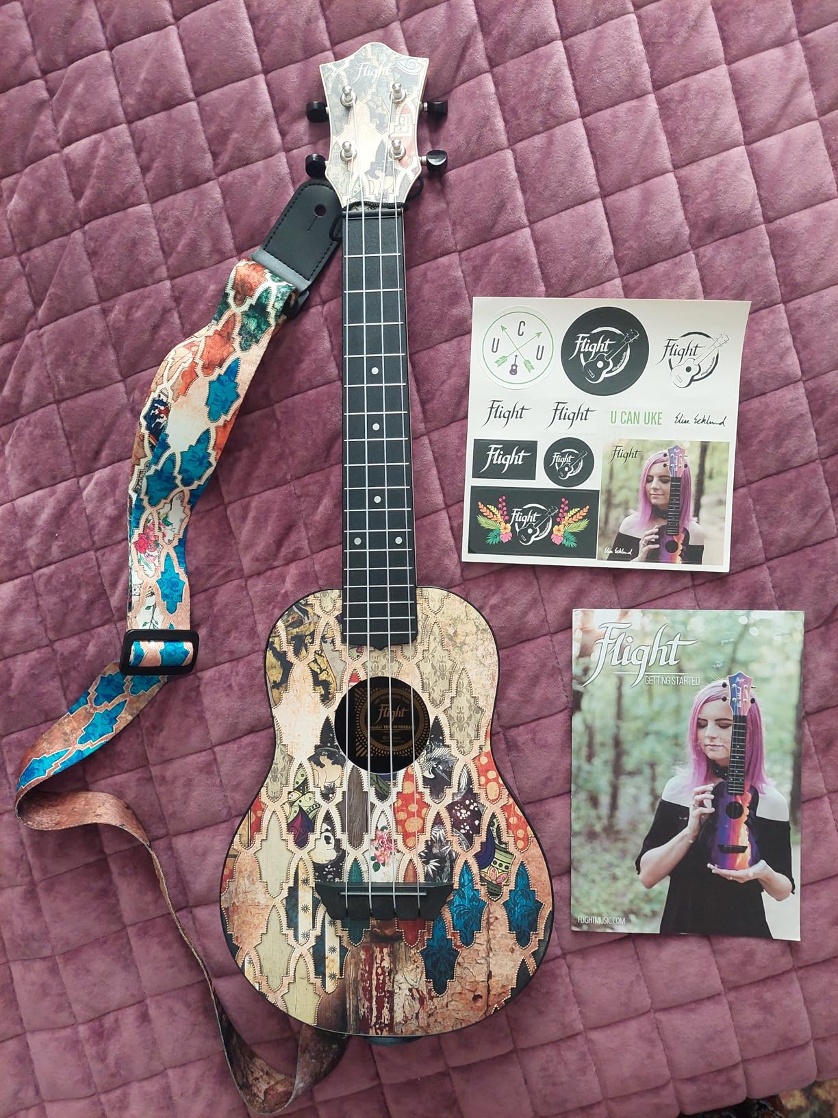 Flight Travel Concert Ukulele, Sakura customer photo 1