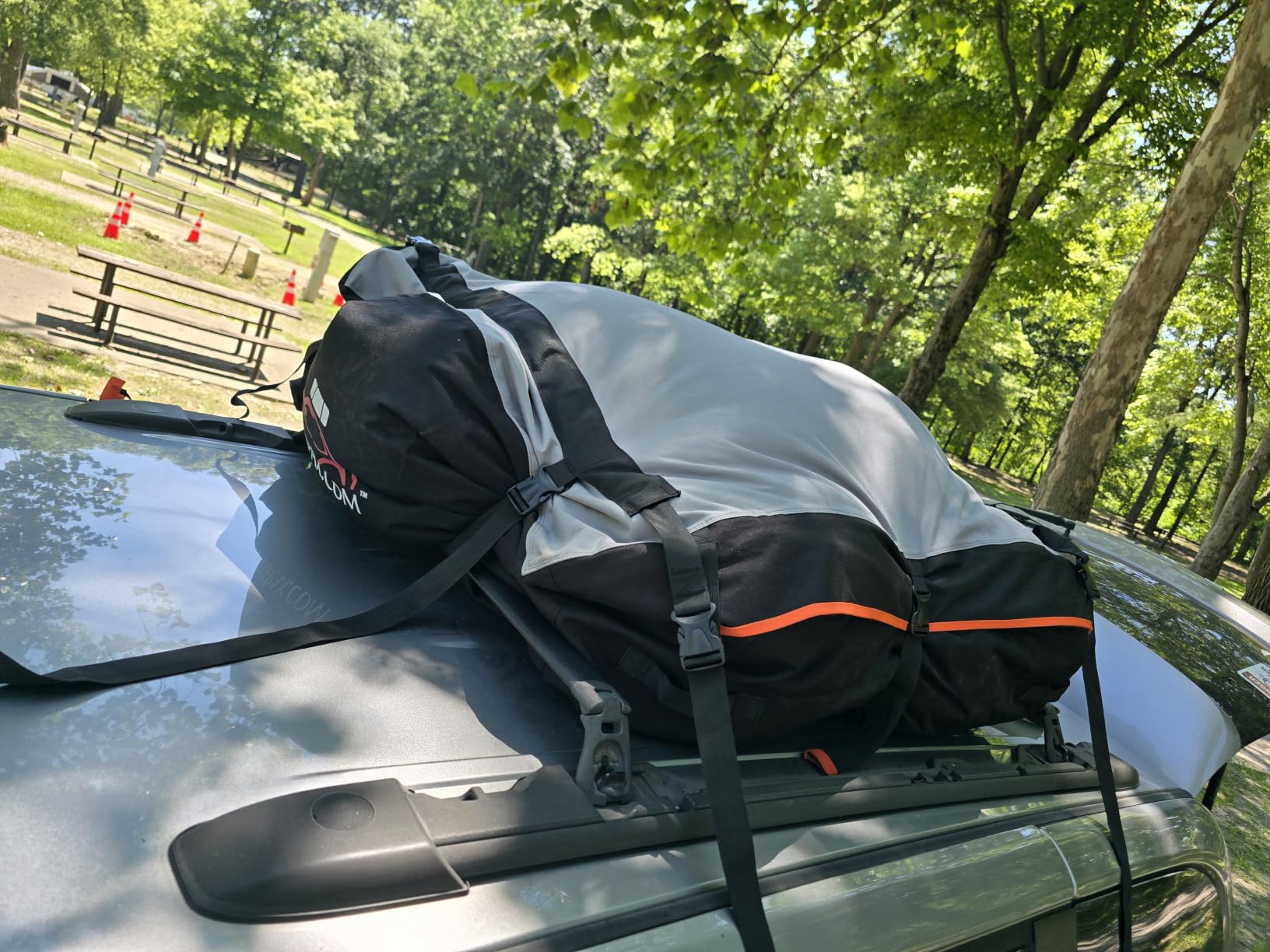 RoofPax 23 cft. Extra Waterproof Rooftop Cargo Carrier Bag, Double Weatherproof Zippers, 10 Heavy-Duty Tie-Down Straps customer photo 1