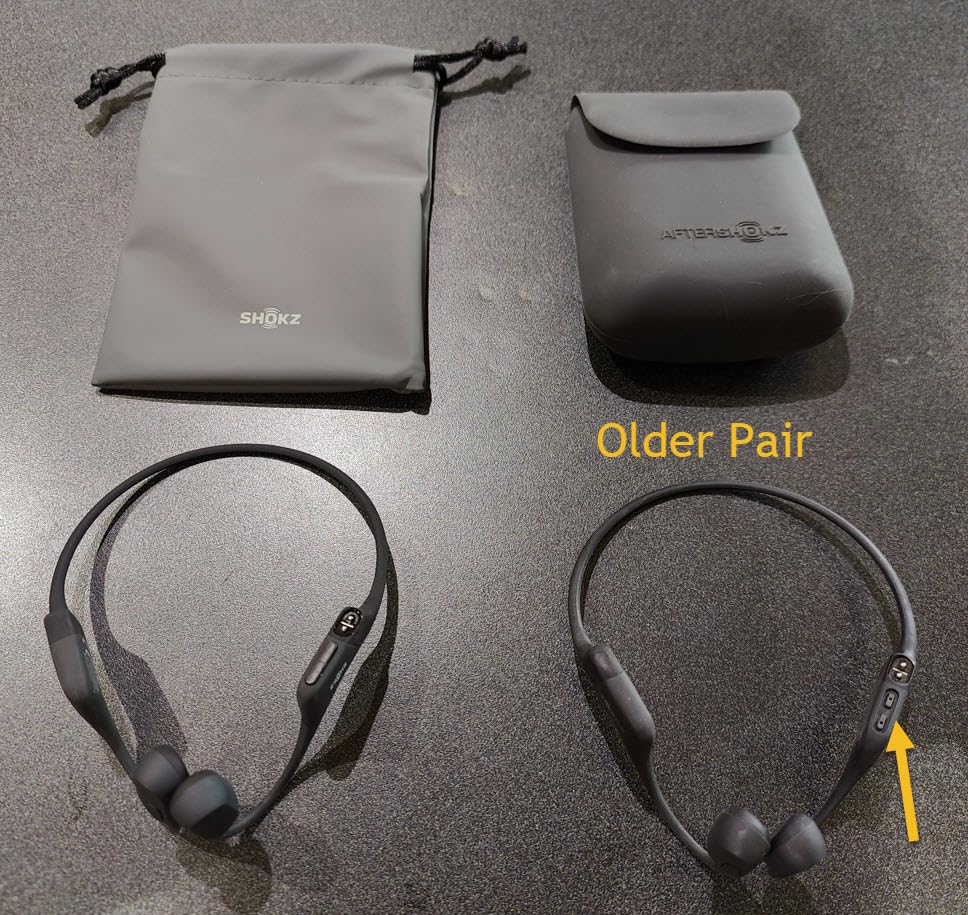 SHOKZ OpenRun Bone Conduction Open-Ear Bluetooth Sport Headphones, Running Workout, Sweat Headband, IP67 Sweat Resistant, 8H Playtime, Mic, Black customer photo 2