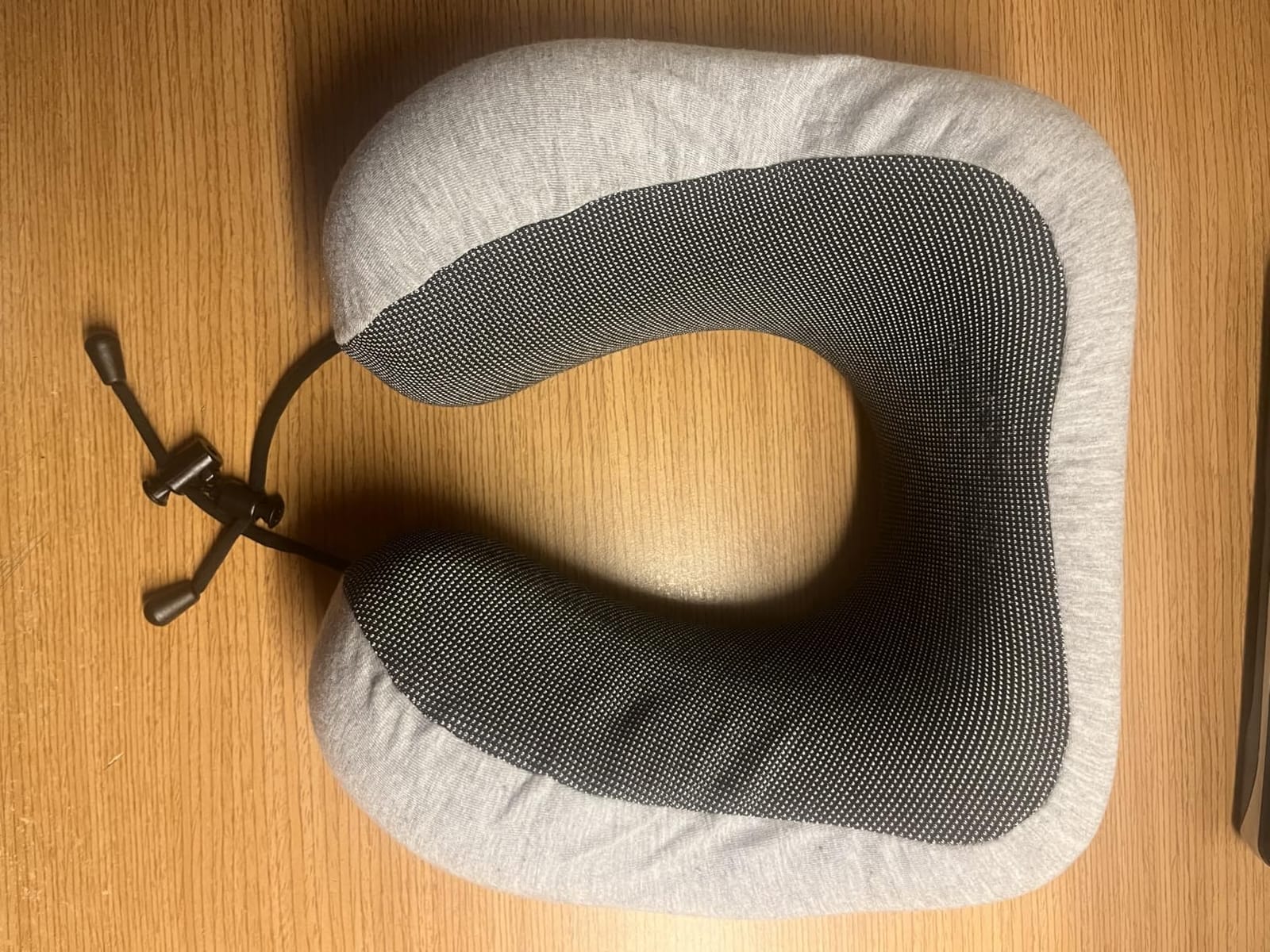 napfun Neck Pillow for Travel, Memory Foam Airplane Pillow, Full Black | 360° Neck Support, Upgraded 100% Memory Foam for Airplane, Car, Train, Bus, Office Sleep, Travel Essentials for Long Flights customer photo 1