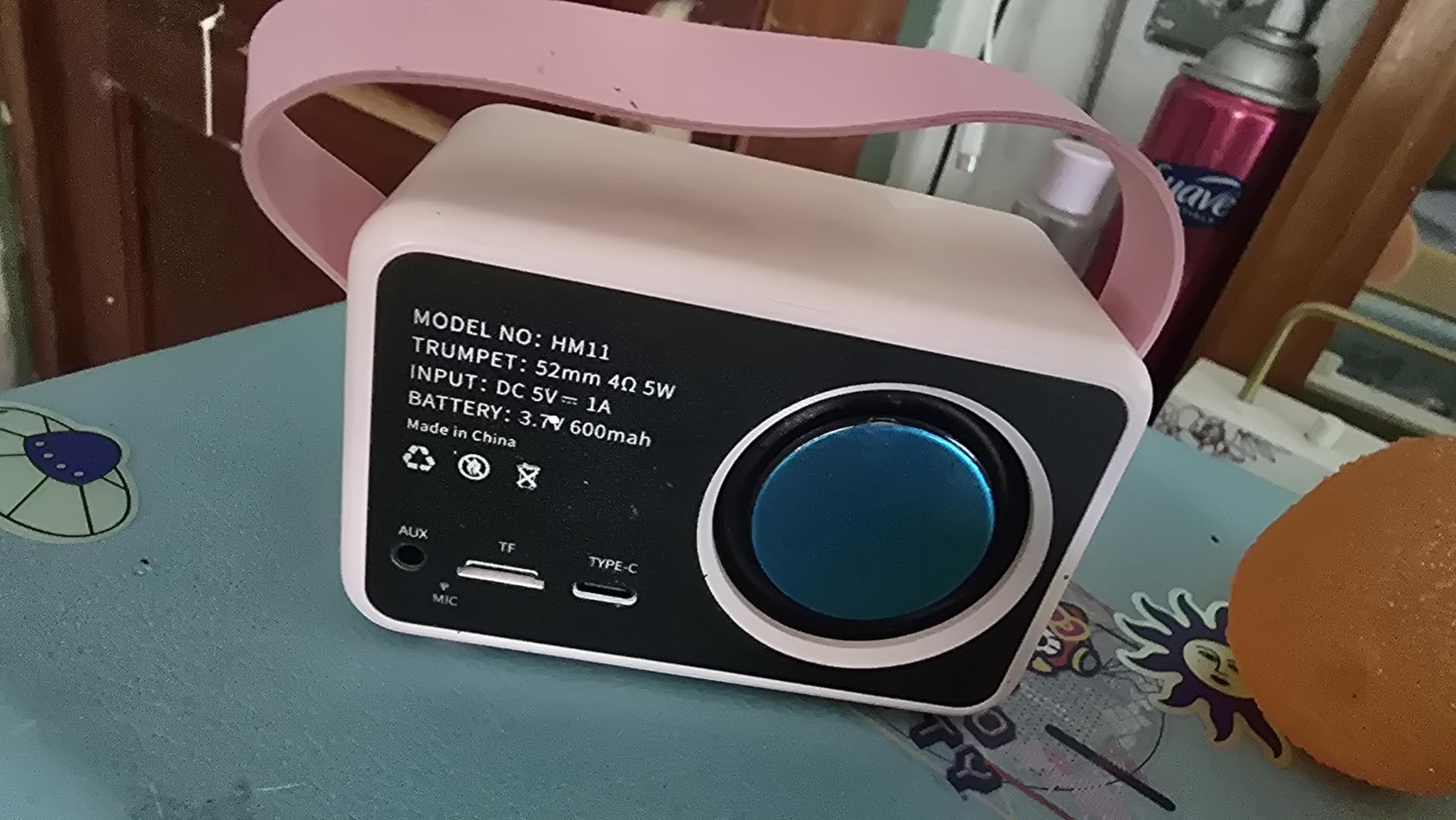 Dosmix Retro Bluetooth Speaker, Small Vintage Decor, Cute Birthday Gifts Blue customer photo 2