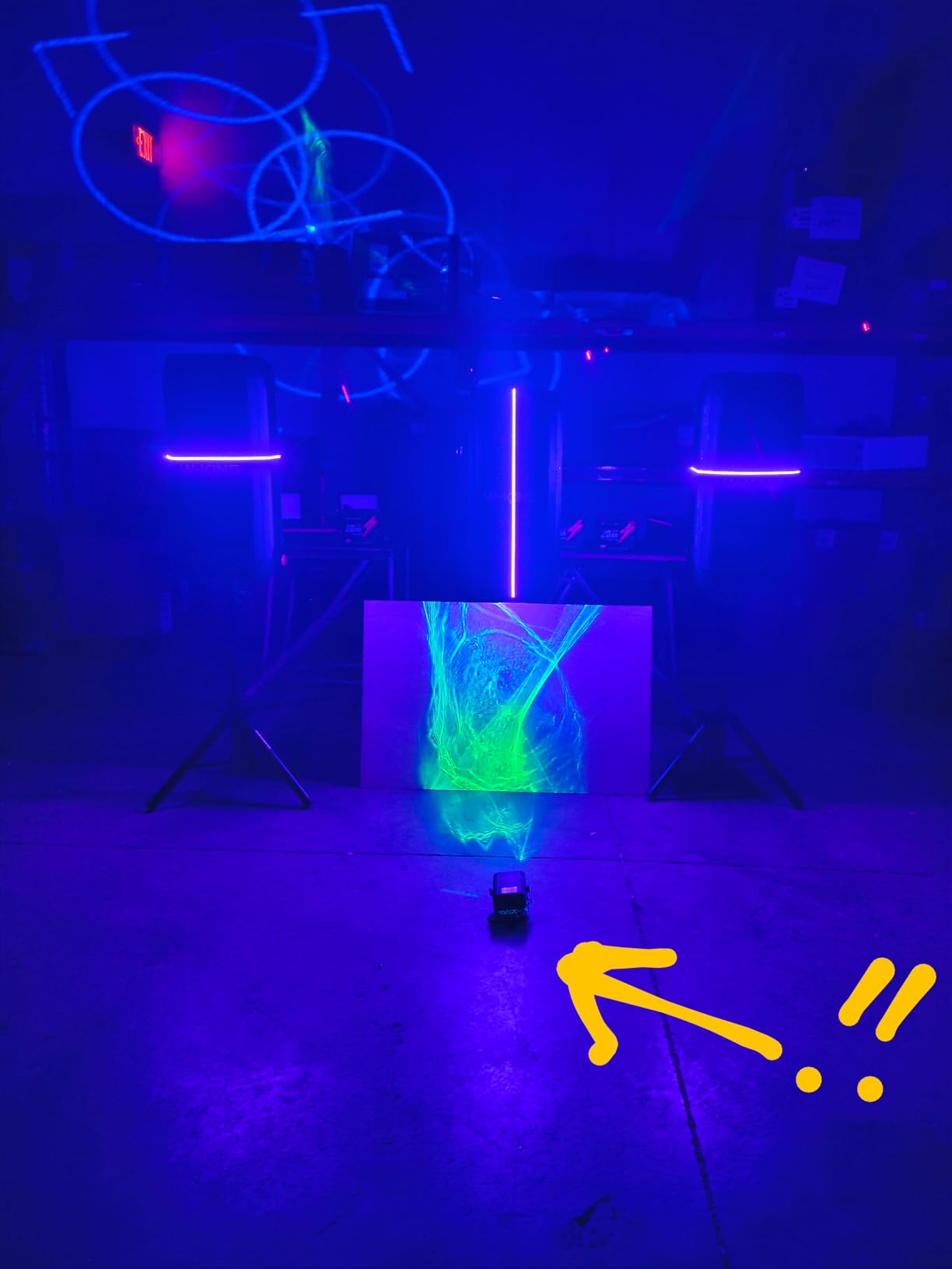 Enjoyedled DJ Disco Stage Party Lights with Northern Laser Light Effect | RGB Led Sound Activated, Strobe Lighting with Remote Control for Indoor Birthday Karaoke Club KTV, USB customer photo 1