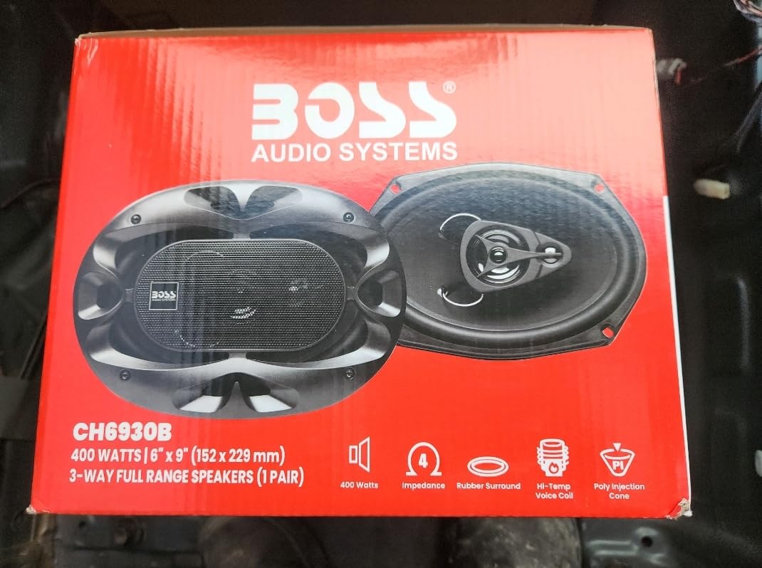 BOSS Audio Systems CH6930B 6 x 9 Car Speakers, 400 Watts Per Pair, 3 Way customer photo 1