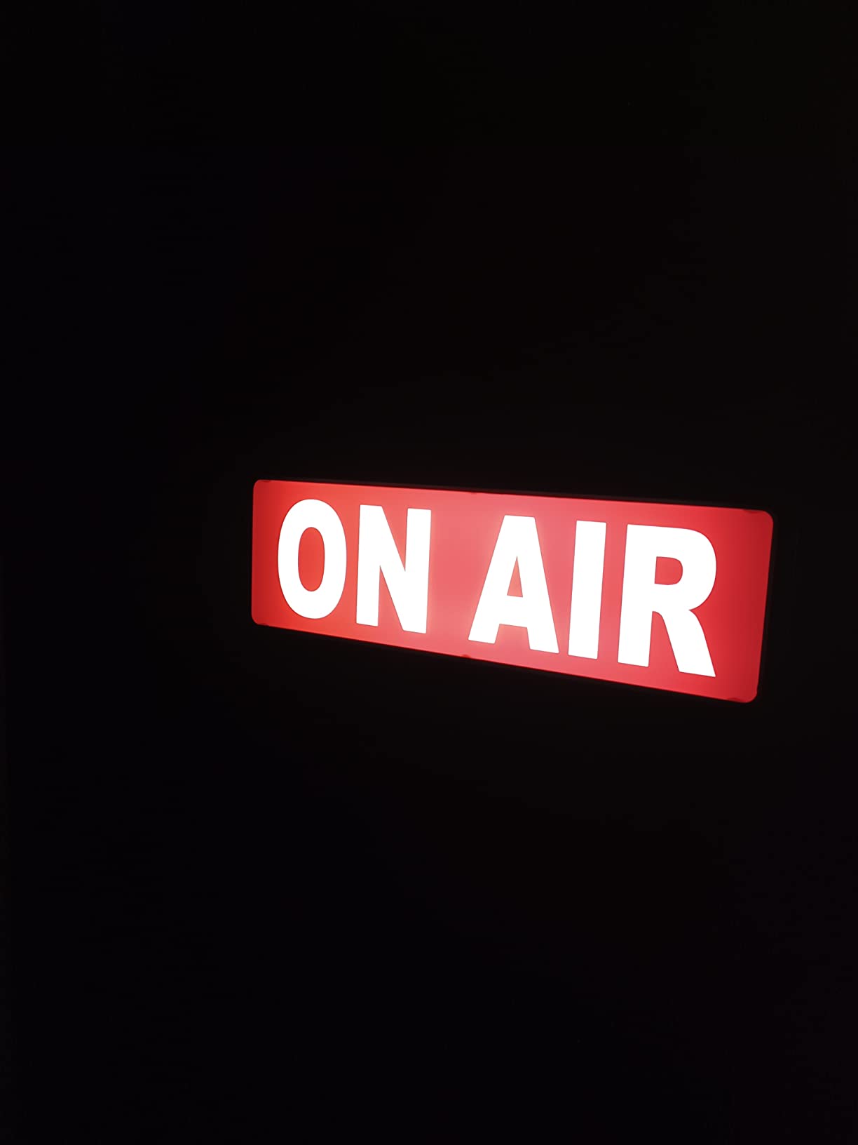 ON AIR LED Light Recording Warning Sign - Simple ON/OFF Switch - Up Lighted Broadcast Sign for Studio/Home/Company/Desk or Wall Decor customer photo 2
