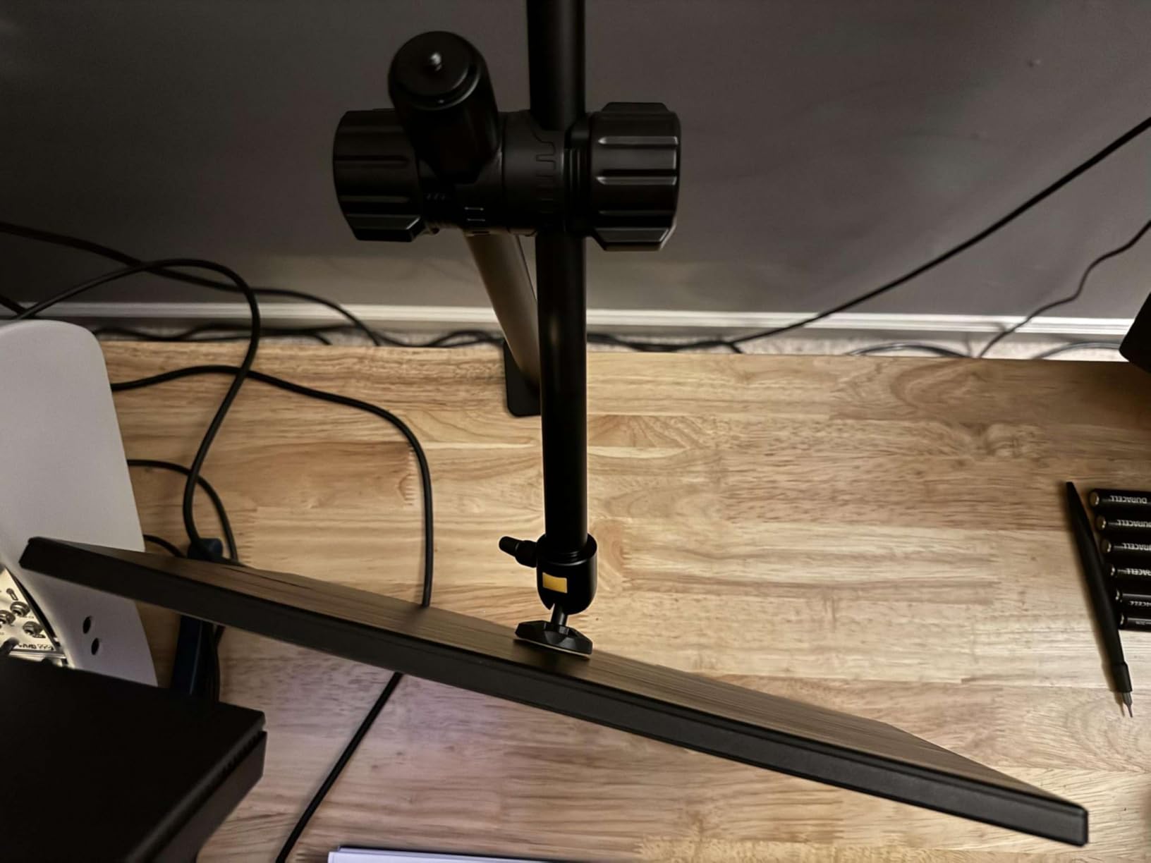 Camera Desk Mount Webcam Stand with Overhead Articulating Magic Boom Arm 1/4