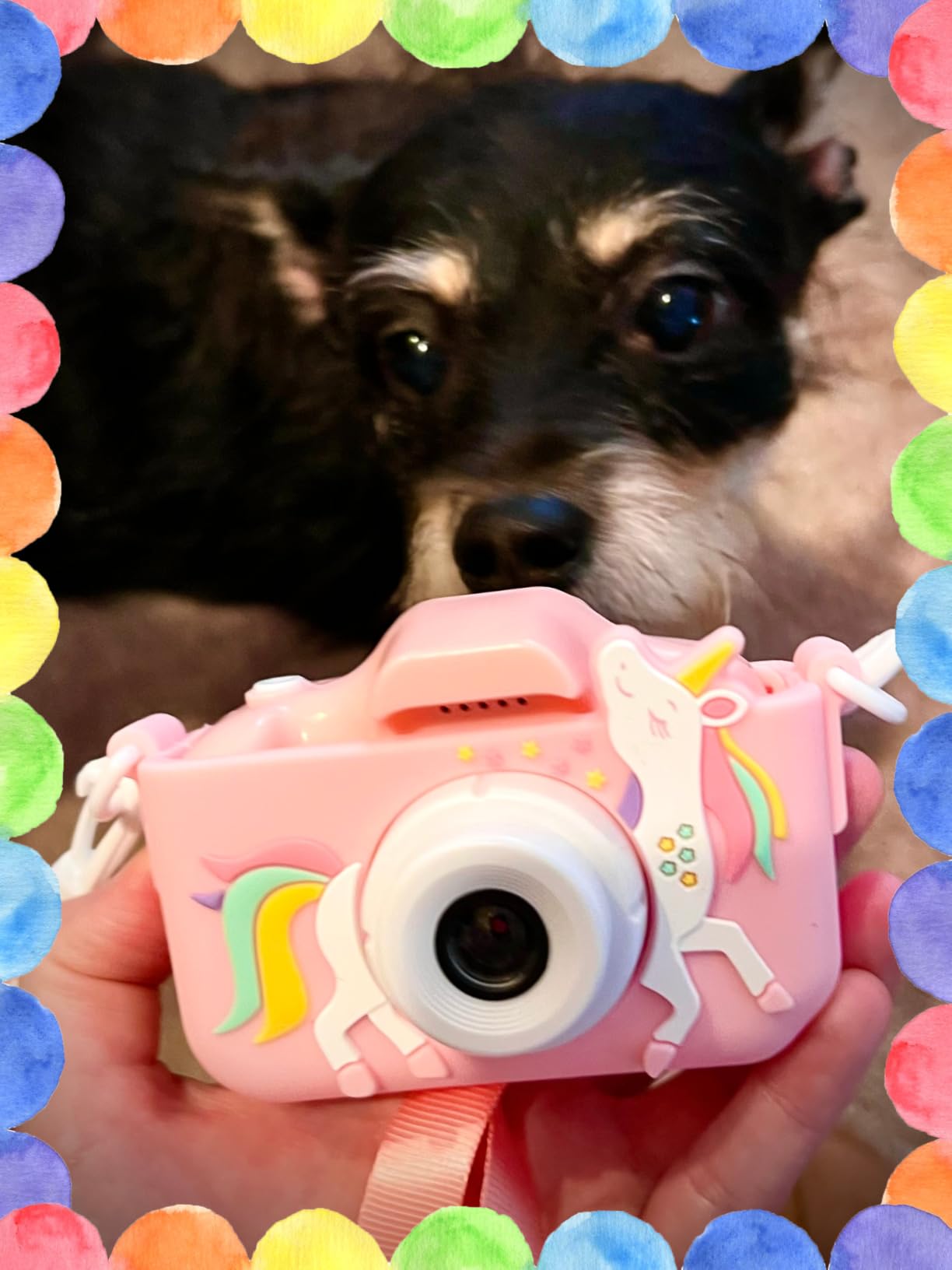 Goopow Kids Camera Toys for 3-8 Year Old Girls Boys, Children Digital Video Camcorder Camera with Cartoon Soft Cover, Best Christmas Birthday Festival Gift for Kids customer photo 1