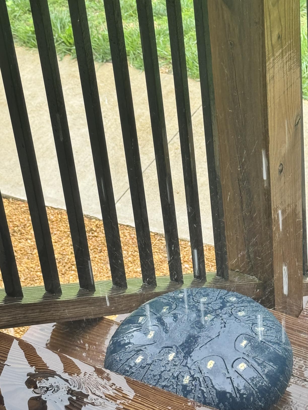 Rain Drum for Outside Garden,Steel Tongue Drum 12 Inches 15 Notes Musical Instruments, Handpan Drum Percussion Instrument, with Soft Bag, Music Book, 2 Mallets, for Meditation or Yoga (Green) customer photo 1