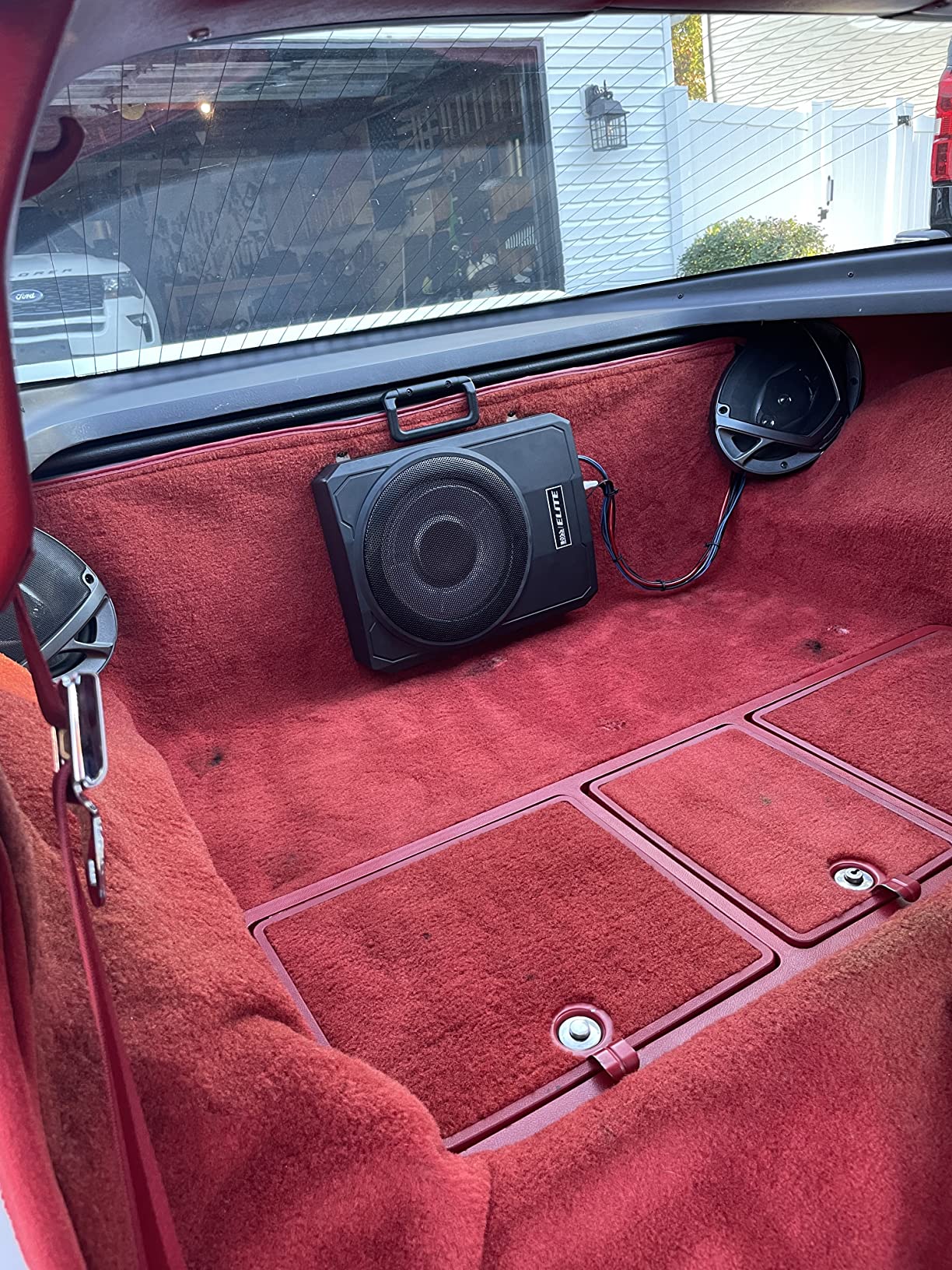 BOSS Audio Systems SLIM8 Elite Series 8 Inch Powered Car Subwoofer - Low Profile, Remote Subwoofer Control, Built in Amplifier, Under Seat, for Truck, Hook Up to Amplifier customer photo 1