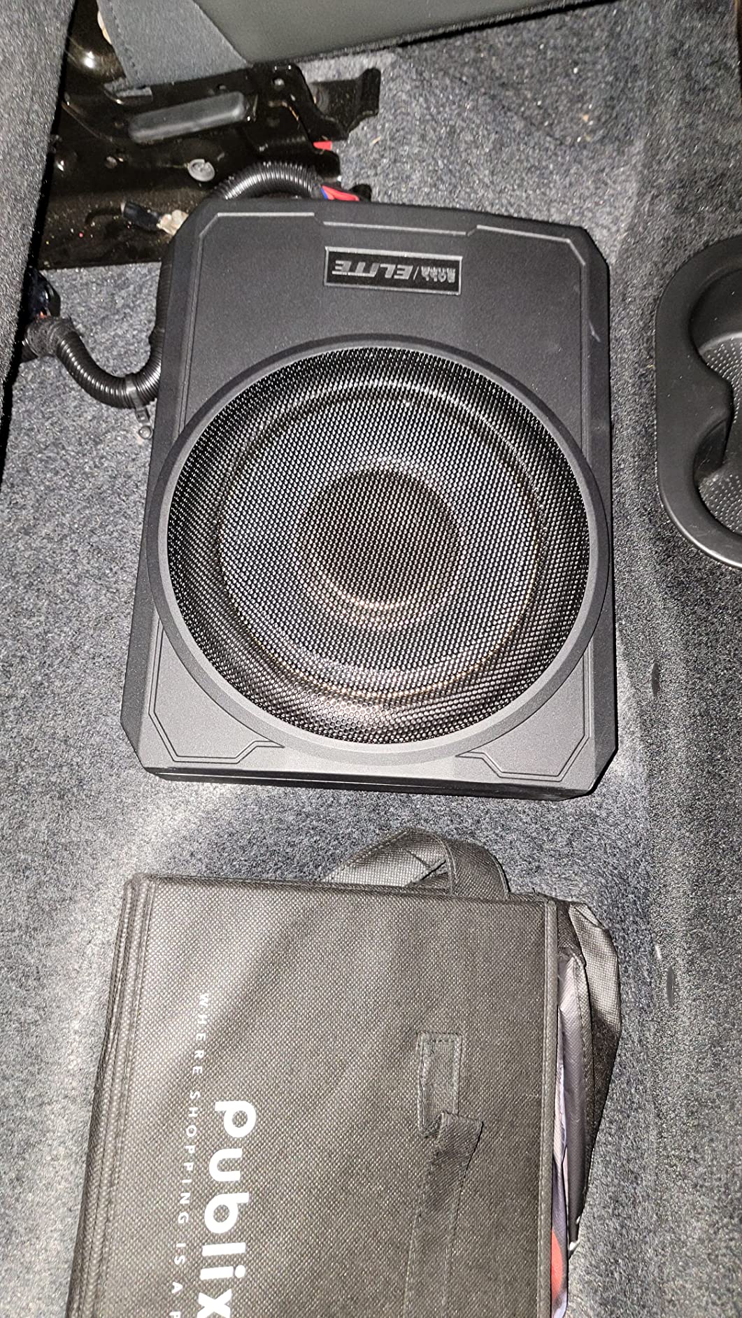 BOSS Audio Systems SLIM8 Elite Series 8 Inch Powered Car Subwoofer - Low Profile, Remote Subwoofer Control, Built in Amplifier, Under Seat, for Truck, Hook Up to Amplifier customer photo 2