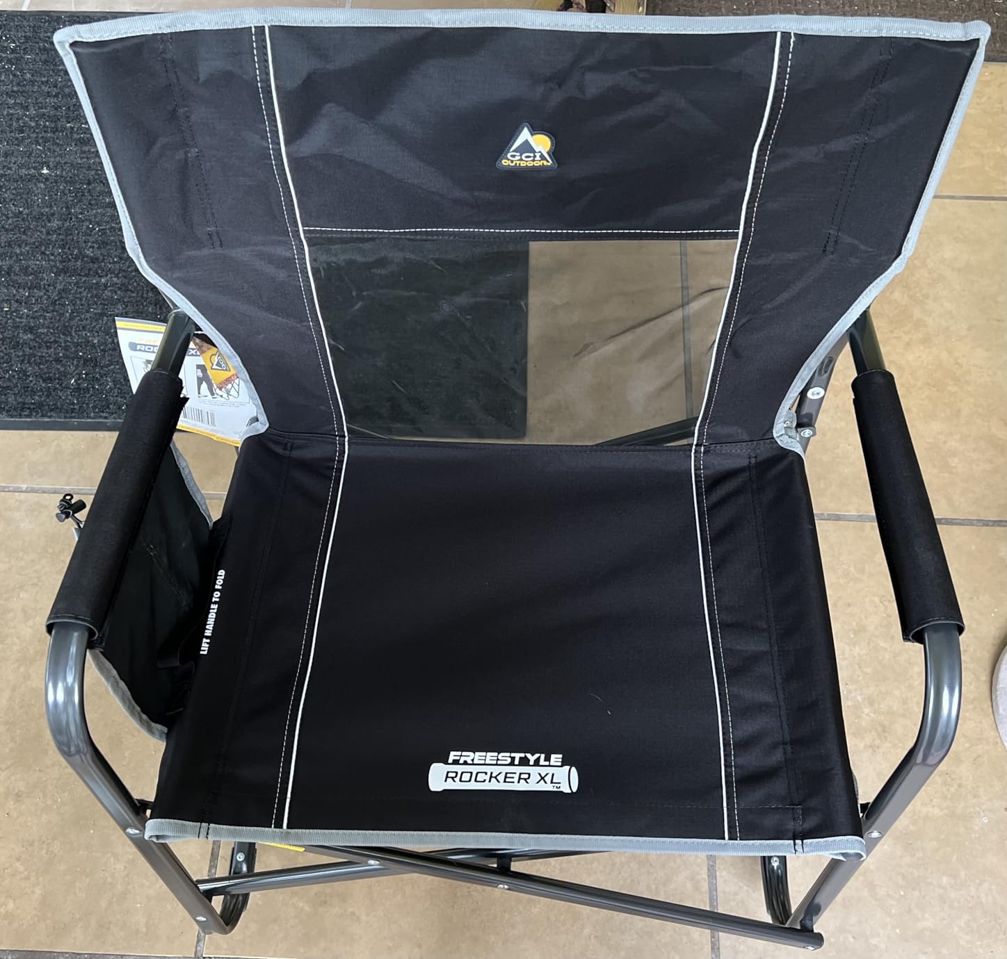 GCI Outdoor Freestyle Rocker XL Camping Chair - Black customer photo 2