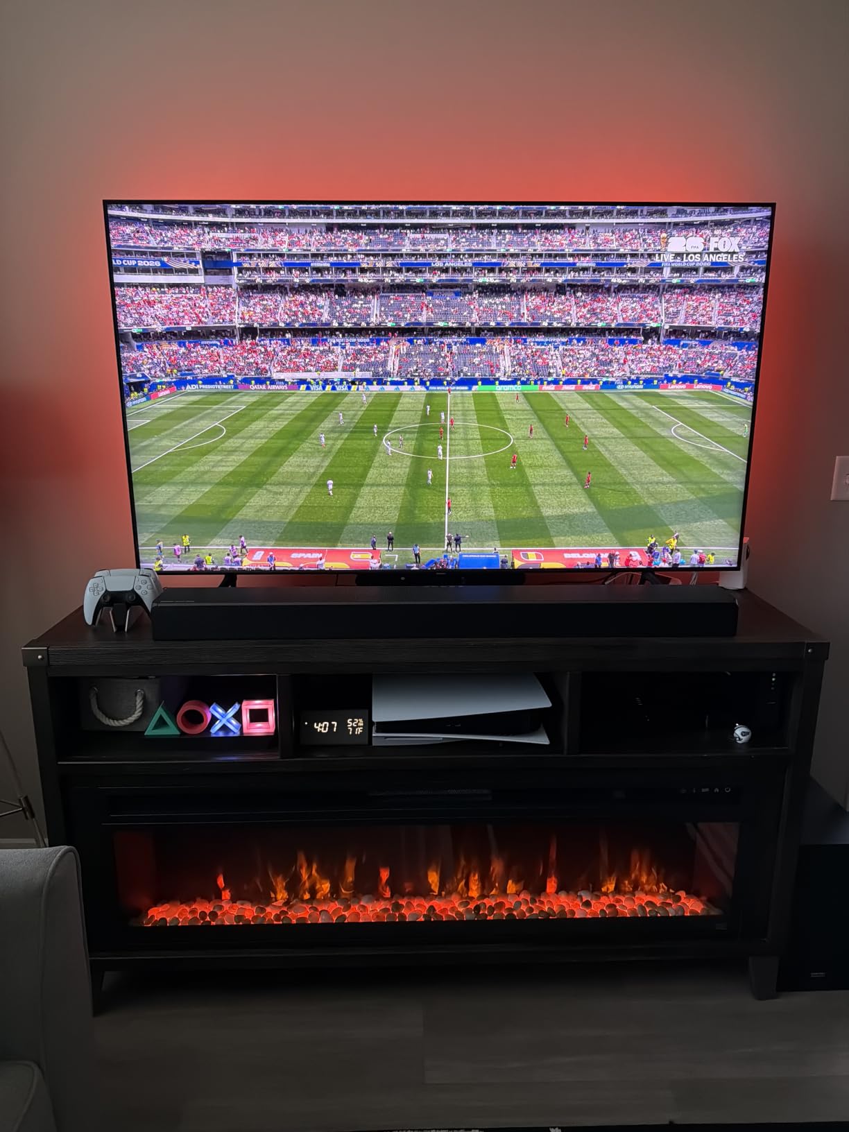 Govee TV LED Backlight, RGBIC Smart LED Strip Lights for 55-65 inch TVs customer photo 1