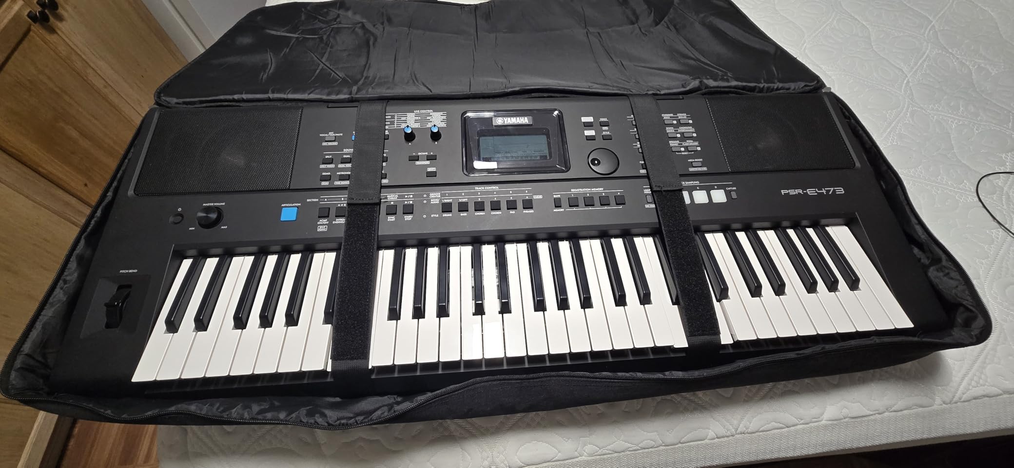 76 Key Keyboard Case Soft with Adjustable Padded Shoulder Straps | Piano Case with Handle, Keyboard Gig Bag with Pockets for Sheet Stand, Pedals, Cables And Accessories customer photo 2