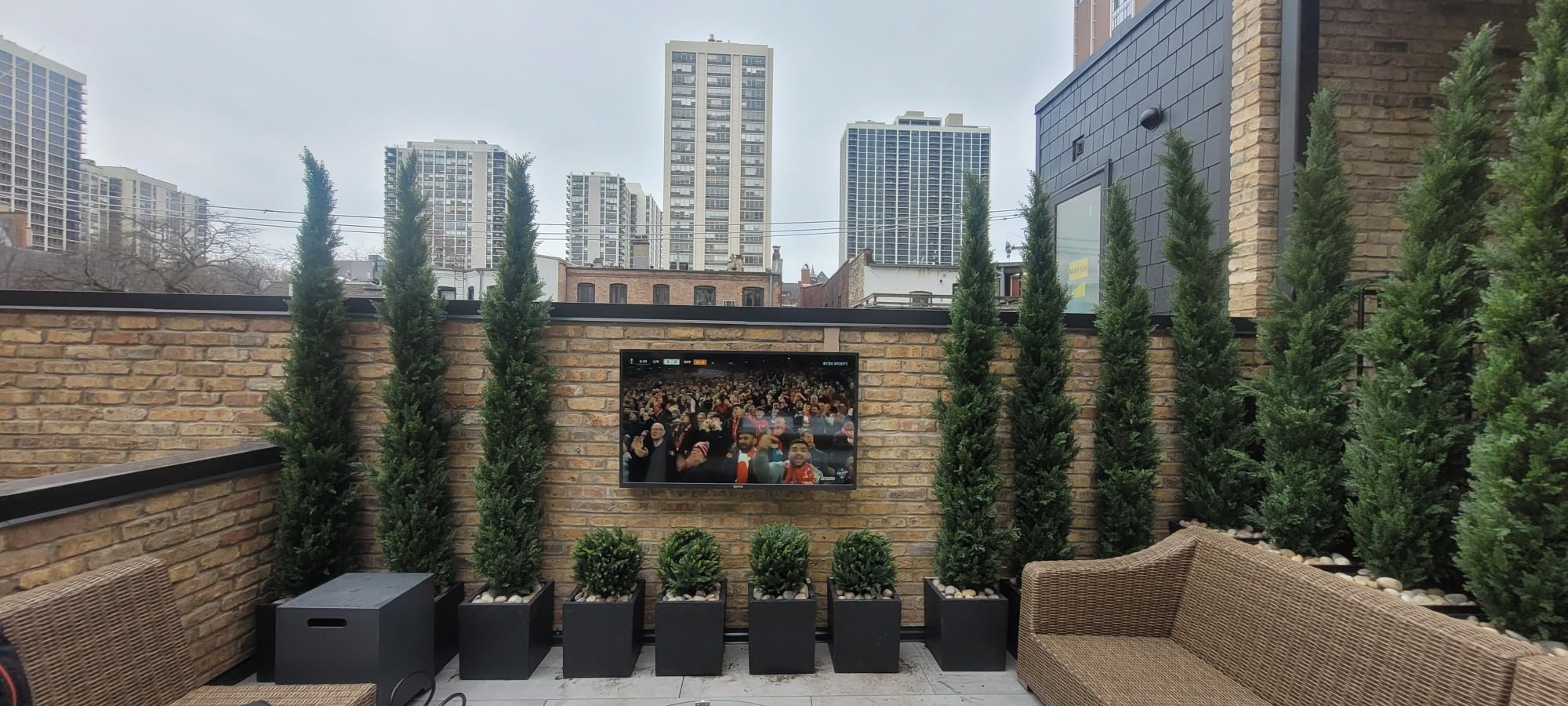 SYLVOX 55'' Outdoor Smart TV 4K UHD Waterproof TV 1000NIT High Bright, Android 11.0 Support Download APP ARC & CEC, Suitable for Outdoor Use(Deckpro Series) customer photo 2