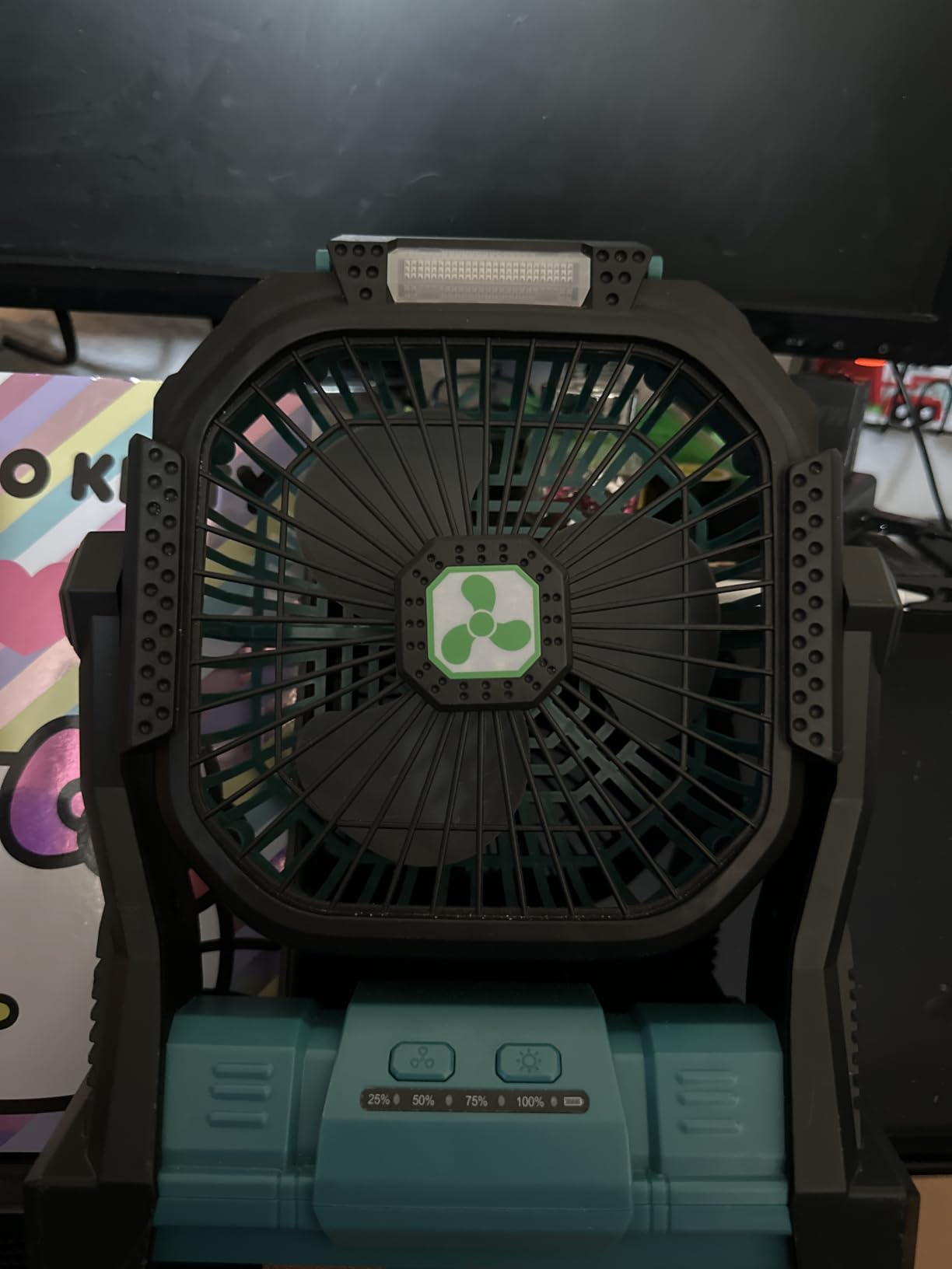 Portable Fan Rechargeable, 20000mAh Cordless Battery Powered Fan with LED Lantern Battery Operated for Travel Bedroom Home Camping Tent Office Beach Desk Fishing Table customer photo 1