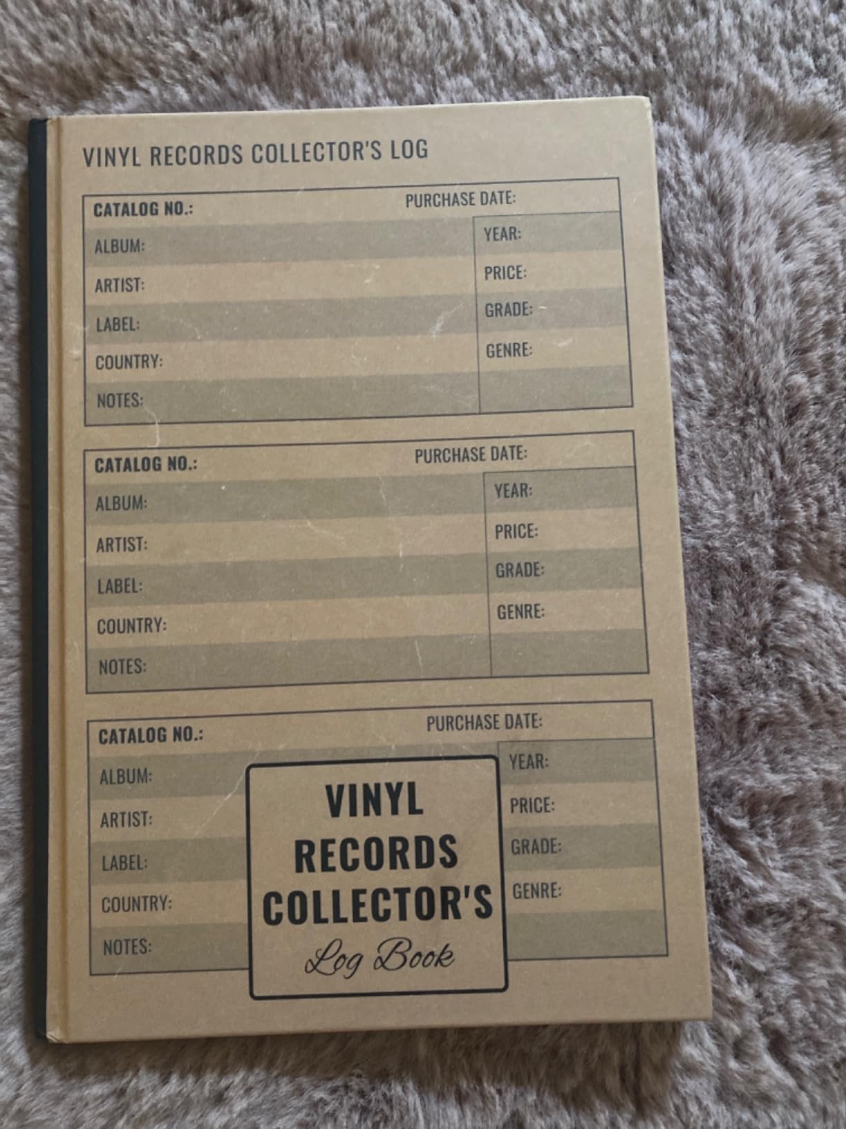 Vinyl Records Collector's Log Book: Collector's Catalog Notebook Gift | Track Your Vinyl Record Collection Inventory customer photo 2