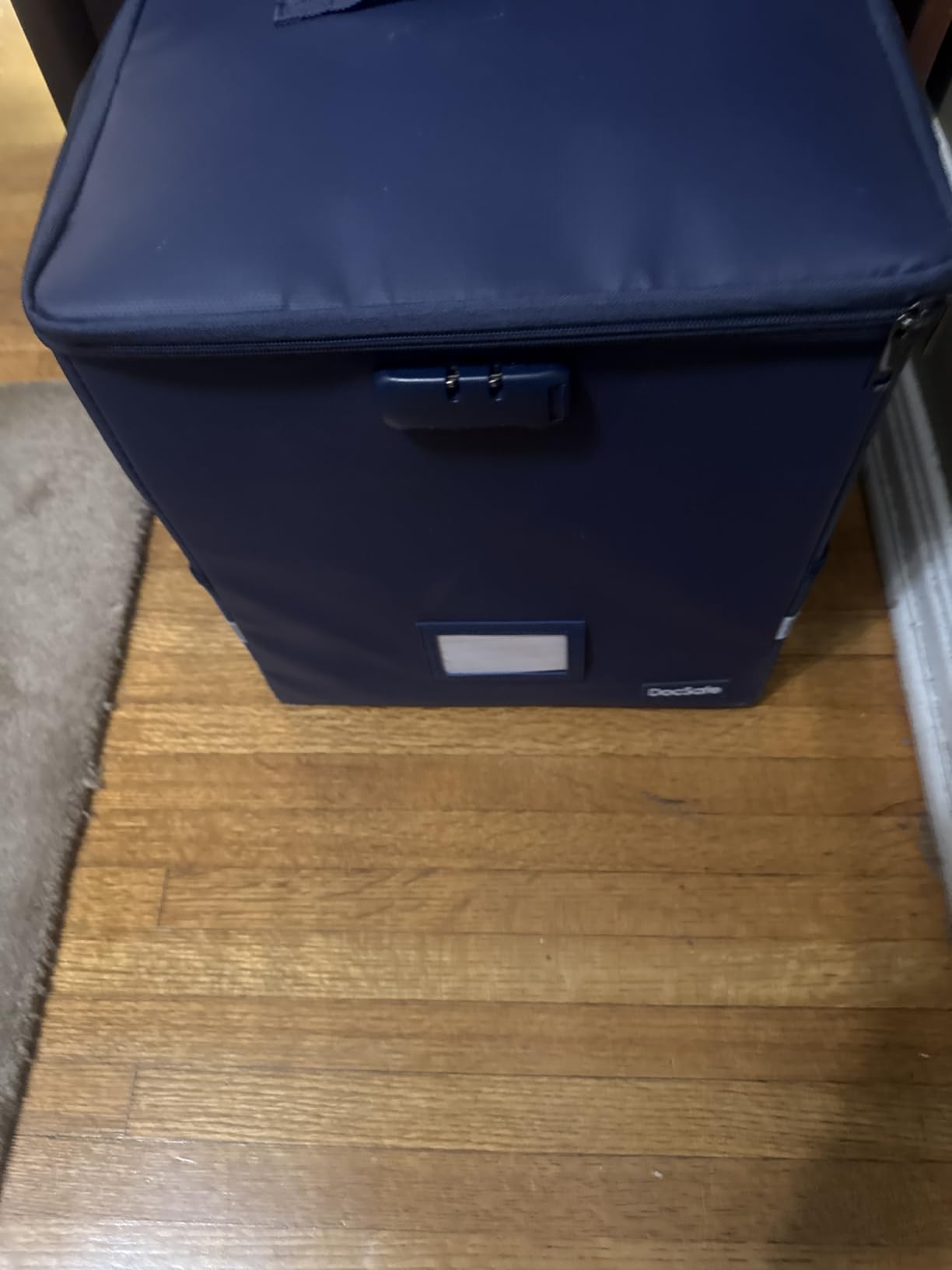 DocSafe Vinyl Record Storage Box with Lock, Fireproof & Water Resistant Record Organizer Storage for 100+ Single Records (12-inch) customer photo 1
