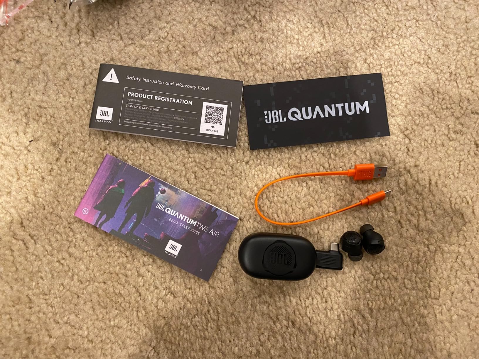 JBL Quantum TWS AIR - True Wireless Gaming Earbuds with Smart Ambient Technology, Low Latency 2.4GHz USB-C dongle or Bluetooth, 4 beamforming Microphones (Black) customer photo 2