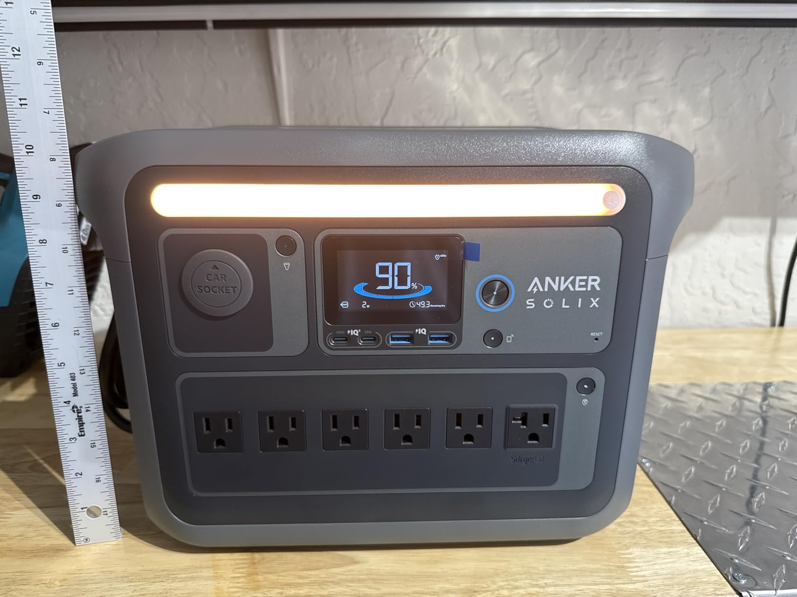 Anker SOLIX C1000 Portable Power Station, 1,056Wh, 1,800W, Home, Outdoor | Full Charge in 58 Min, 1,056Wh LiFePO4 Battery, 1,800W (Peak 2,400W) Solar Generator for Camping and Emergency Use, UPS customer photo 1
