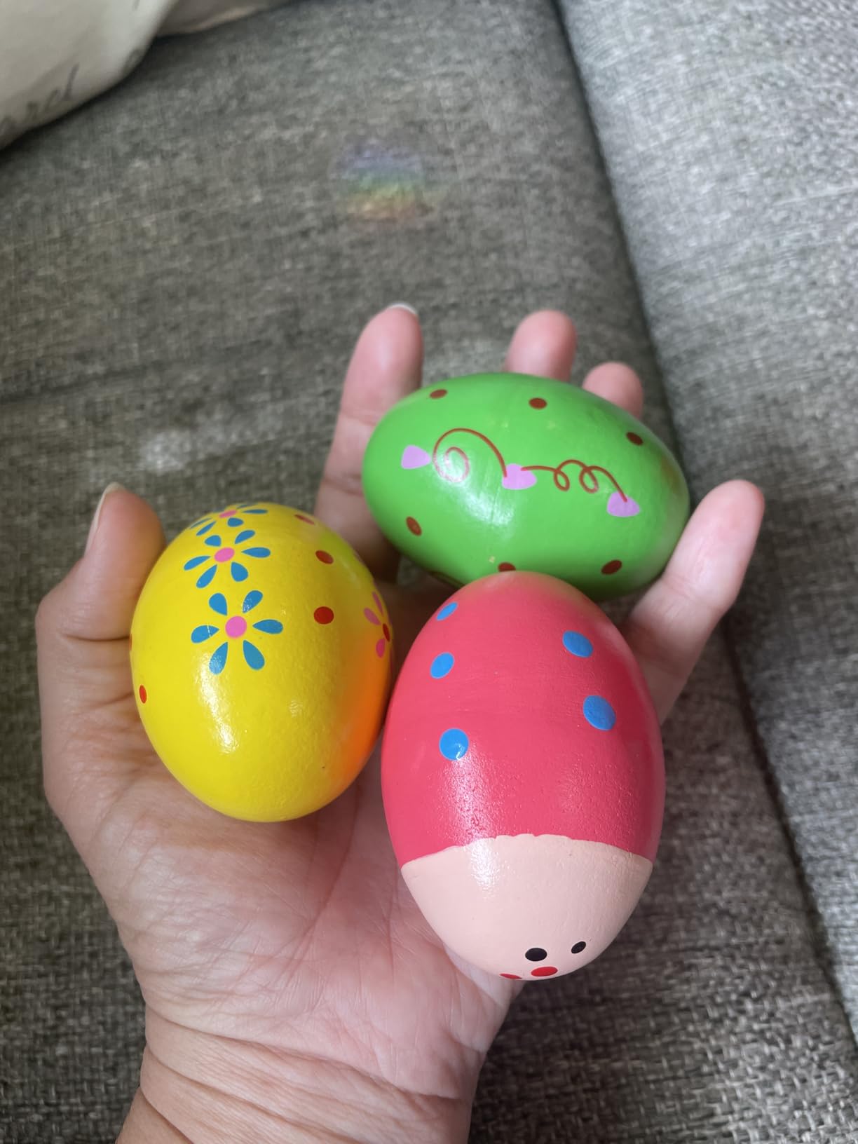 6Pcs Wooden Egg Shakers Hand Musical Maracas Percussion Instruments customer photo 1