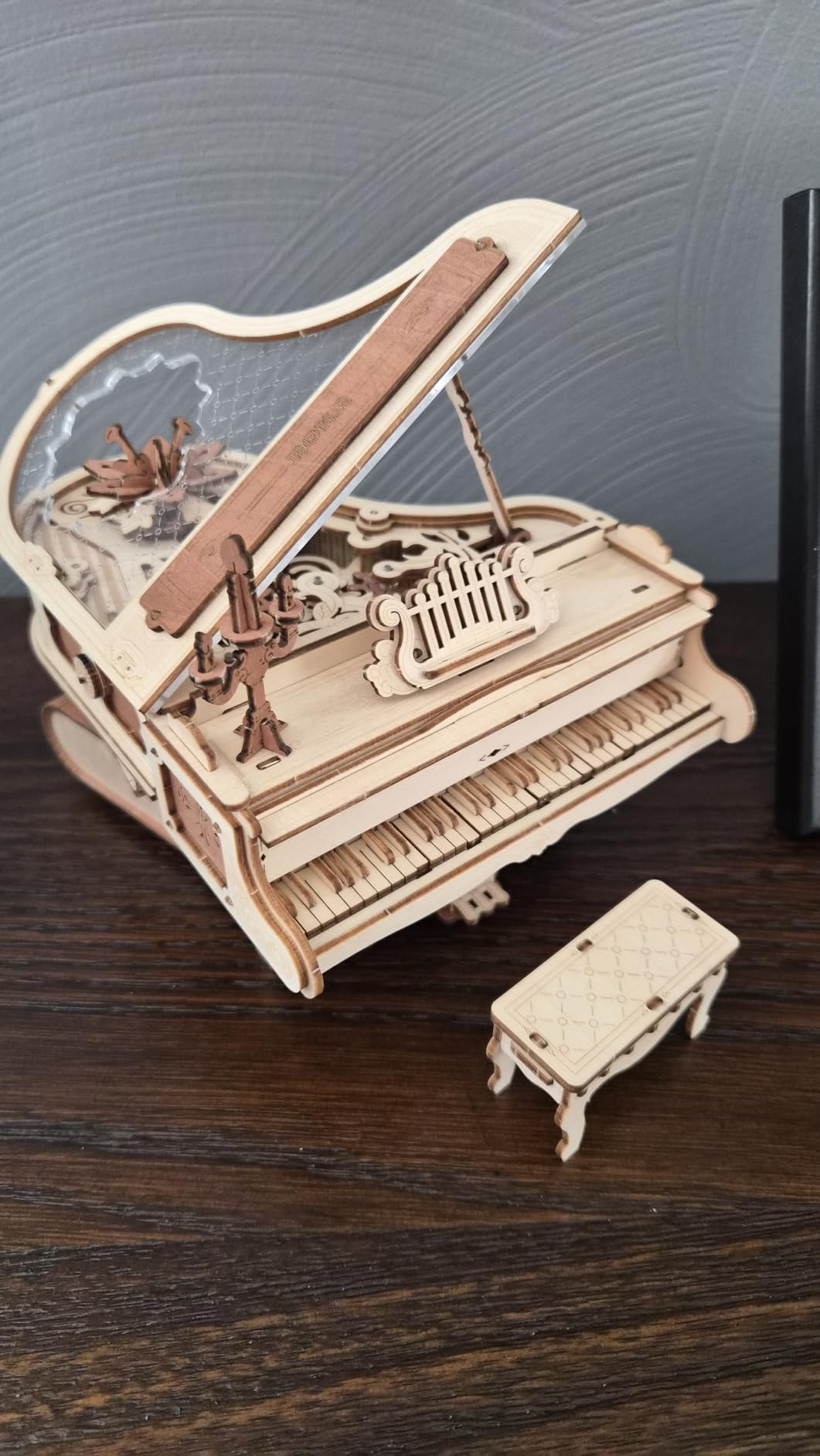 ROKR 3D Wooden Puzzles for Adults 223pcs Piano Model Kit 1:20 Scale Building Puzzles Wooden Music Box Unique Gift for Men Women Hobbies for Birthday Christmas customer photo 2