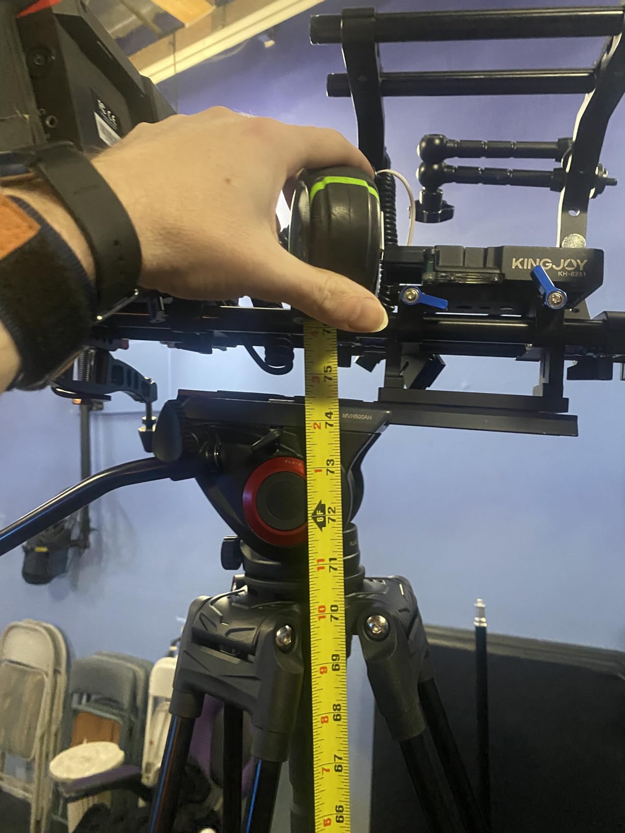 SMALLRIG AD-80 FreeBlazer Heavy-Duty Aluminum Alloy Tripod, 71/inch Video Tripod with 75mm Bowl Adapter, One-Step Height Adjustment, Load up to 33lbs, Professional Tripod for DSLR, Camera, Camcorder-4164 customer photo 1
