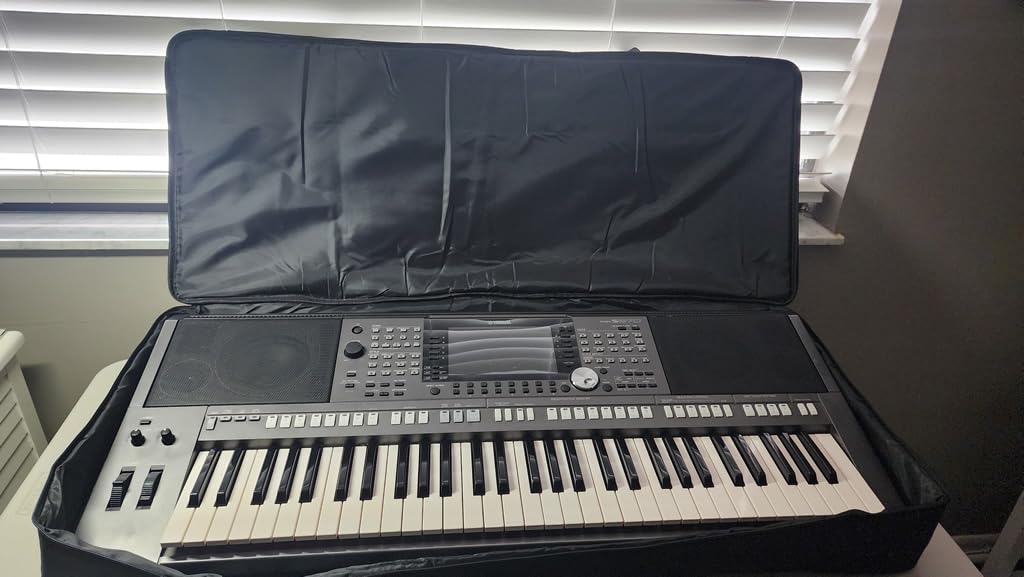 88 Key Keyboard Case 53.9''x7.1''x14.6'', Portable Padded Piano Bag Keyboard Gig Bag with Handles and Adjustable Shoulder Straps with 4-Pocket for Keyboard Accessaries (Black) customer photo 1