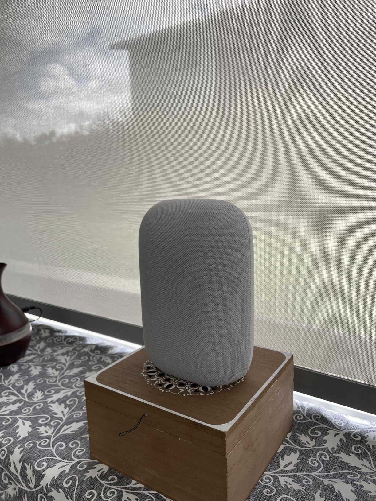 Google Audio Bluetooth Speaker with Keychain LED - Wireless Music Streaming - Chalk customer photo 1