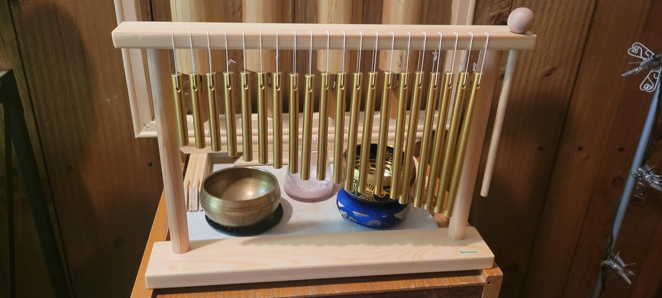 AKLOT Sound Healing Chimes Instrument Meditation 20 Note Chime Table Top Bar Chime Wind Chimes customer photo 2