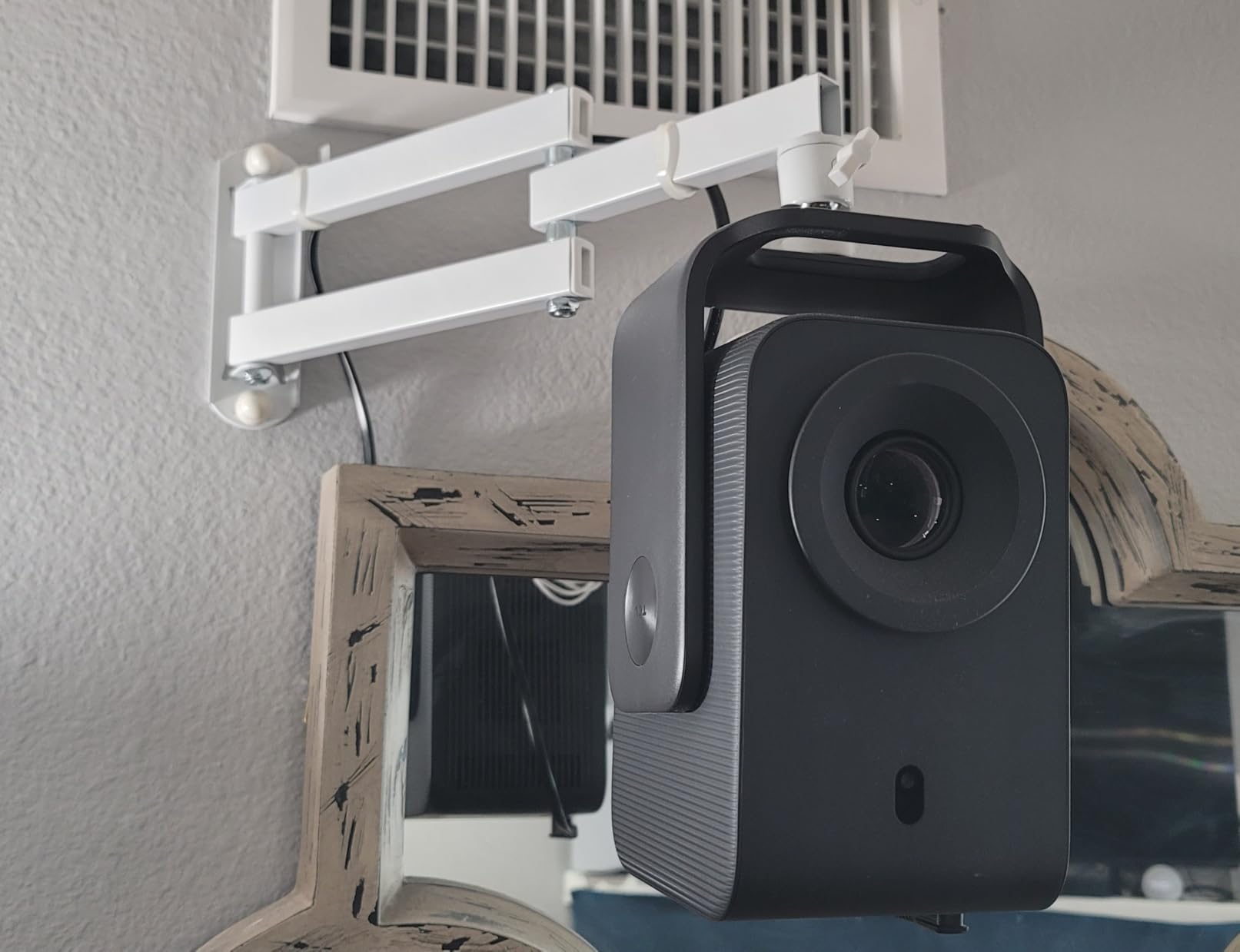 WALI Universal Projector Ceiling Wall Mount with Hidden Cable Management | Height Adjustable Projector Bracket , Wall Mount Holder for Projectors, 13.7