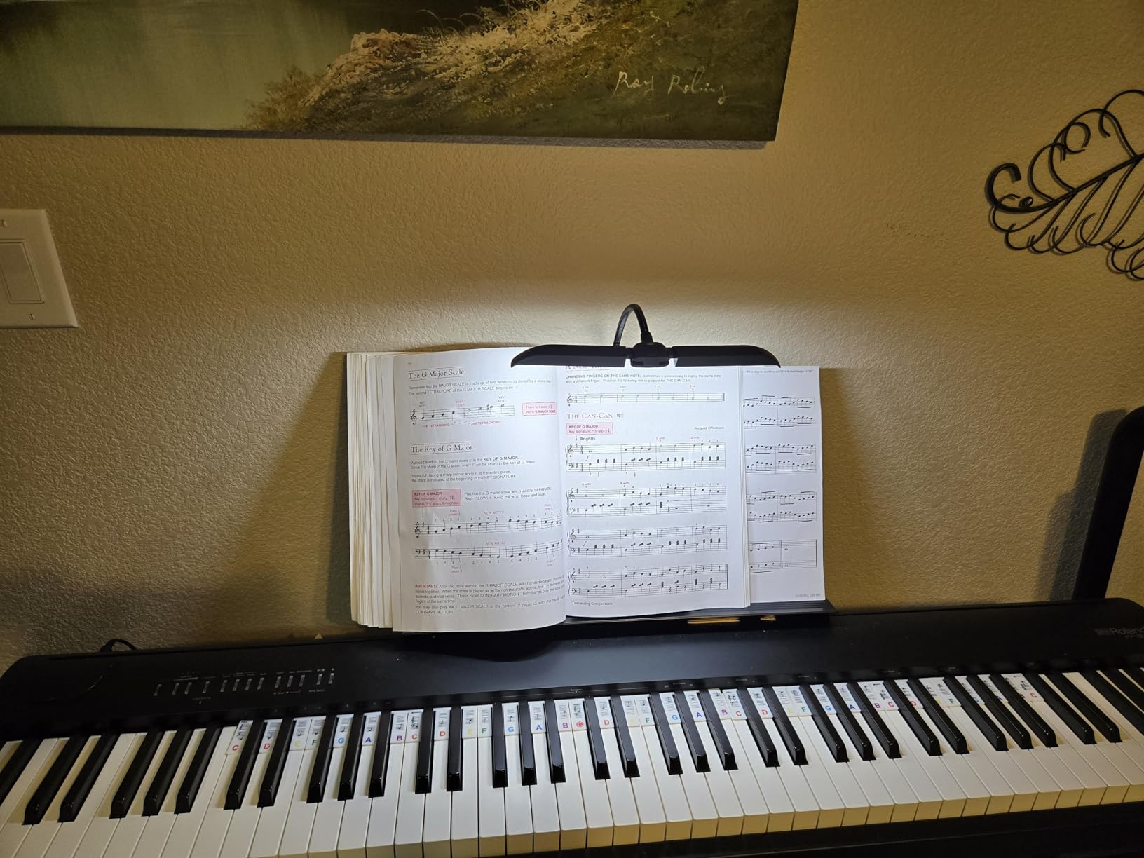 Vekkia 64 Led Rechargeable Music Stand Light - Folding Clip On Piano Lamp | Portable Professional with 5 Brightness x 3 Color Temperature for Grand Piano and Book Reading customer photo 1