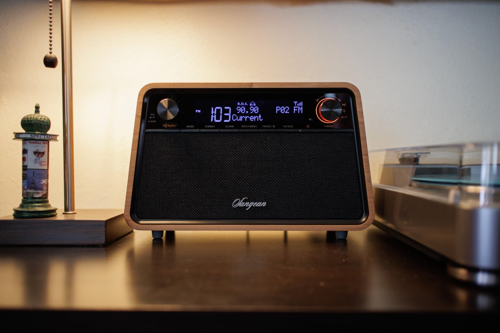 Sangean HDR-19 HD Radio/AM/FM-RDS/Bluetooth/AUX Premium Wooden Cabinet Radio customer photo 1