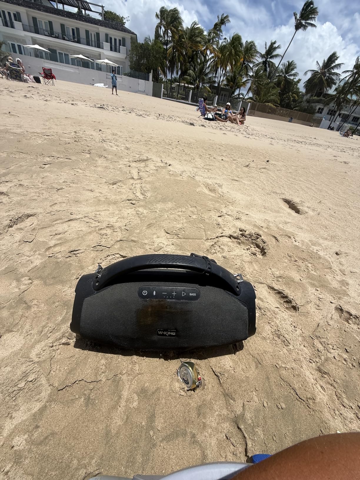 W-KING Portable Bluetooth Speaker, 330W Peak Loud Boombox Party Outdoor | 200W RMS Massive Bass, 7.5