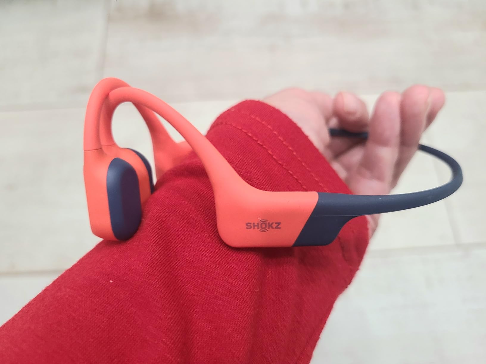 Shokz OpenSwim Pro Open-Ear MP3 Headphones, Red, IP68 Waterproof, 32GB MP3 | Bluetooth 5.4, 32GB MP3 Storage, IP68 Waterproof, 9H Playtime, Noise-Cancelling Mics, Swimming and Running customer photo 1