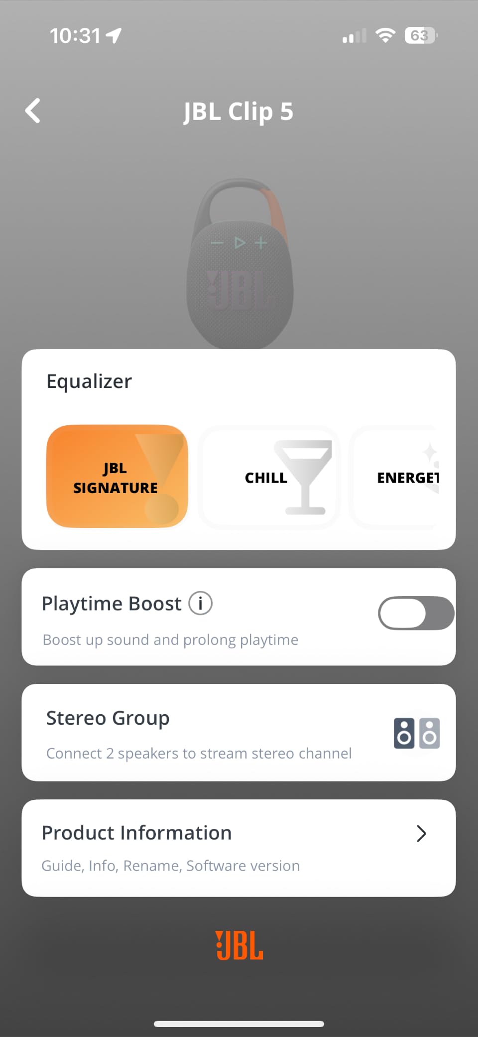 JBL Clip 5 - Ultra-Portable Waterproof Speaker, Camo, Ultra-portable JBL Pro Sound, Redesigned carabiner, Up to 12 hours of playtime plus 3 hours with Playtime Boost customer photo 1