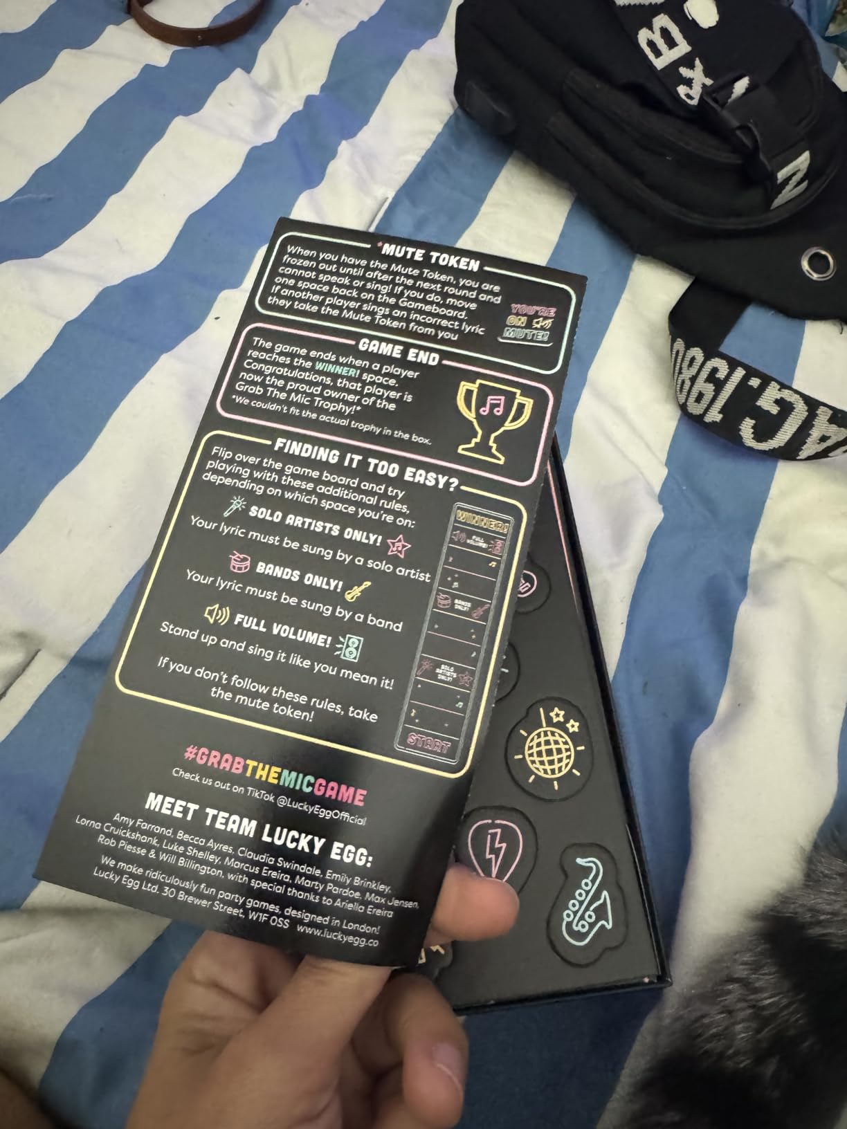 Grab The Mic - Award Winning Karaoke Party Game for Bad Singers w Foam Mic | 120 Word Cards (250 Words), 2-12 Players for Ages 8+ customer photo 2
